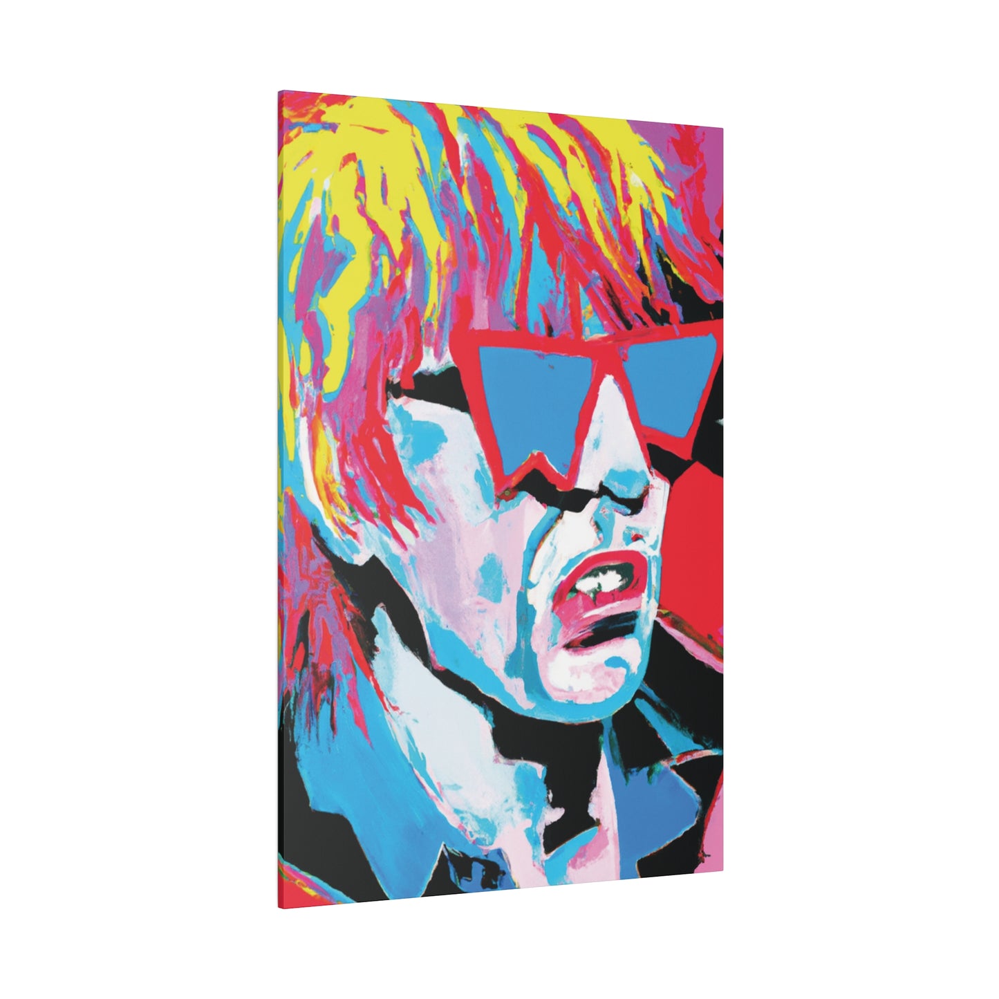 8517X - Rockstar Painting Print | Face | Abstract | Poster | Home Decor | Wall Art | Music Art | Canvas