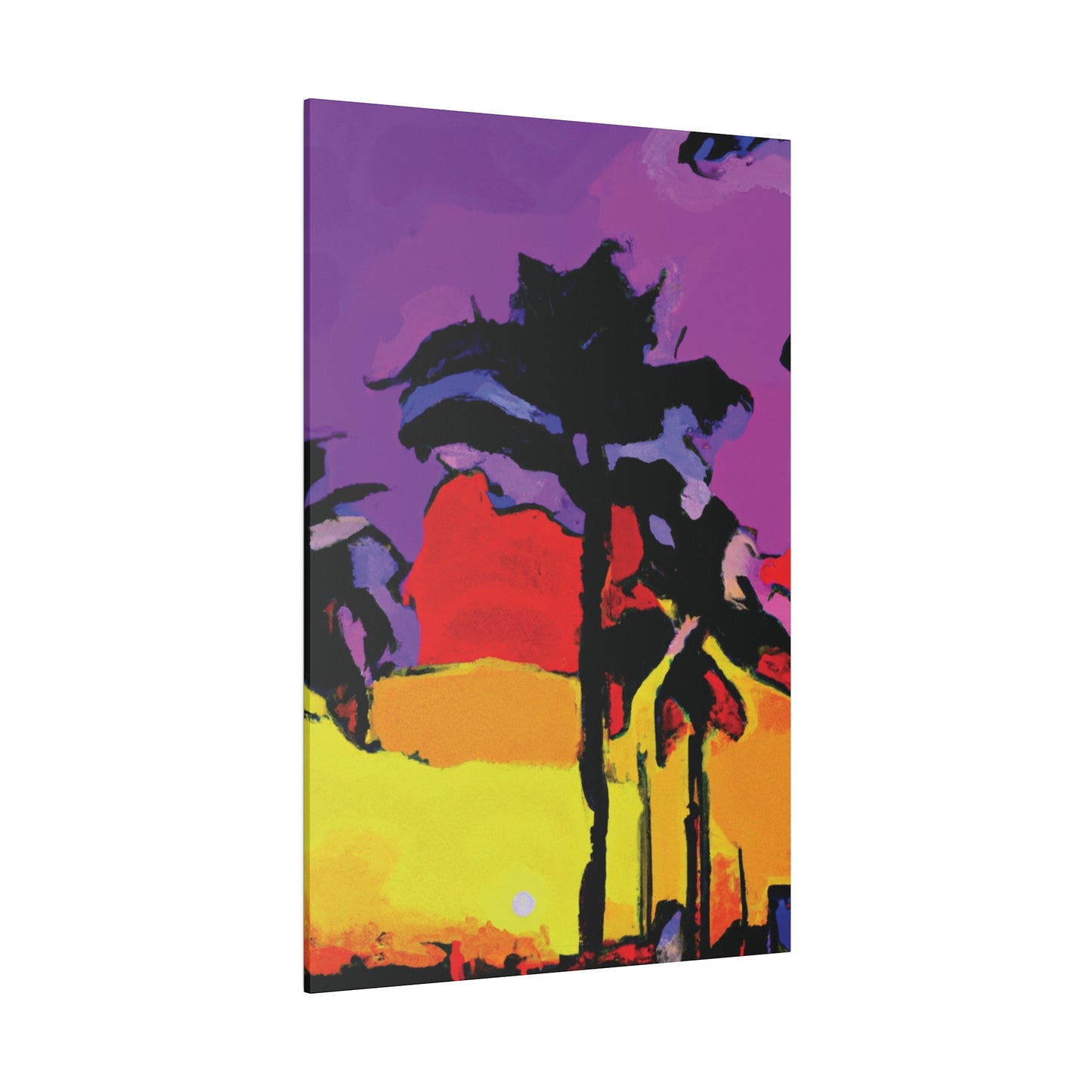 4854H - Miami Beach Sunset Painting Print | Miami | Beach | Sunset | Poster | Home Decor | Wall Art | Canvas