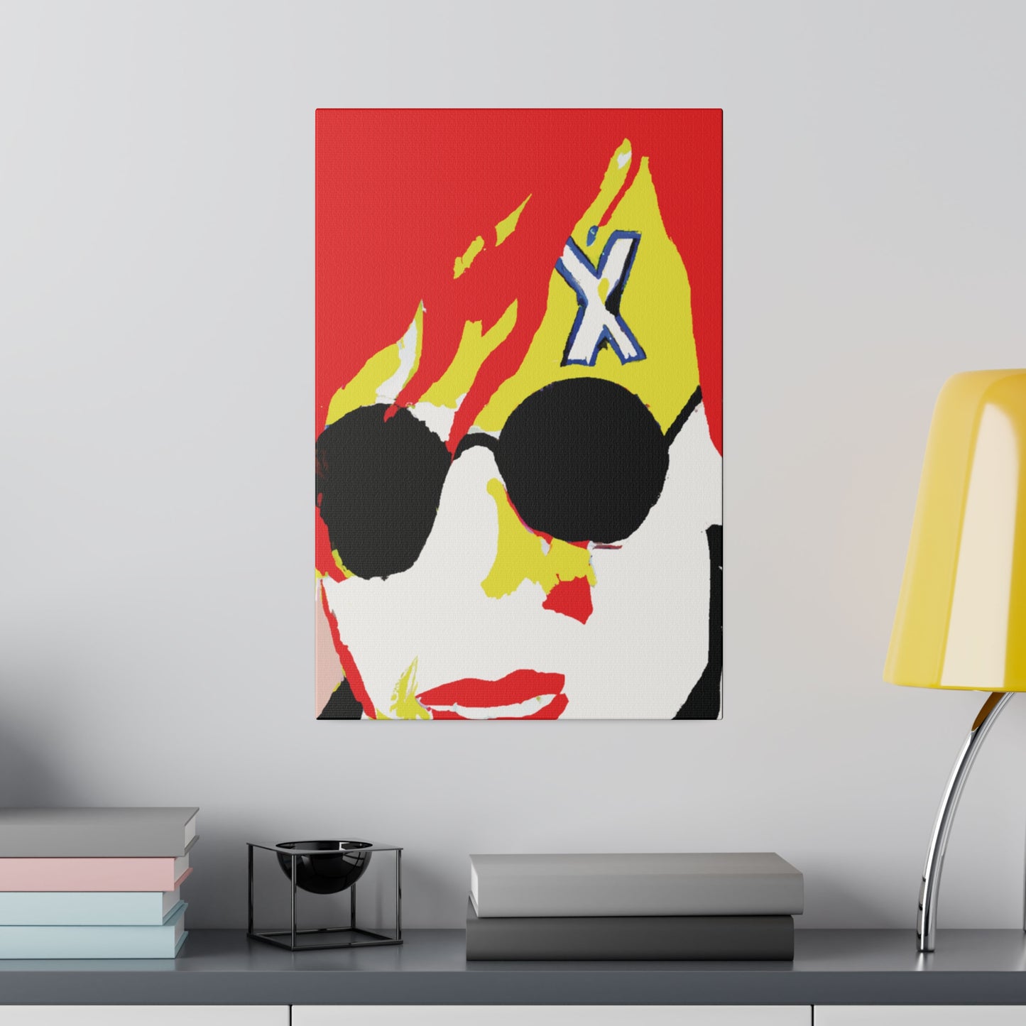 3281Z - Rockstar Painting Print | Face | Abstract | Poster | Home Decor | Wall Art | Music Art | Canvas