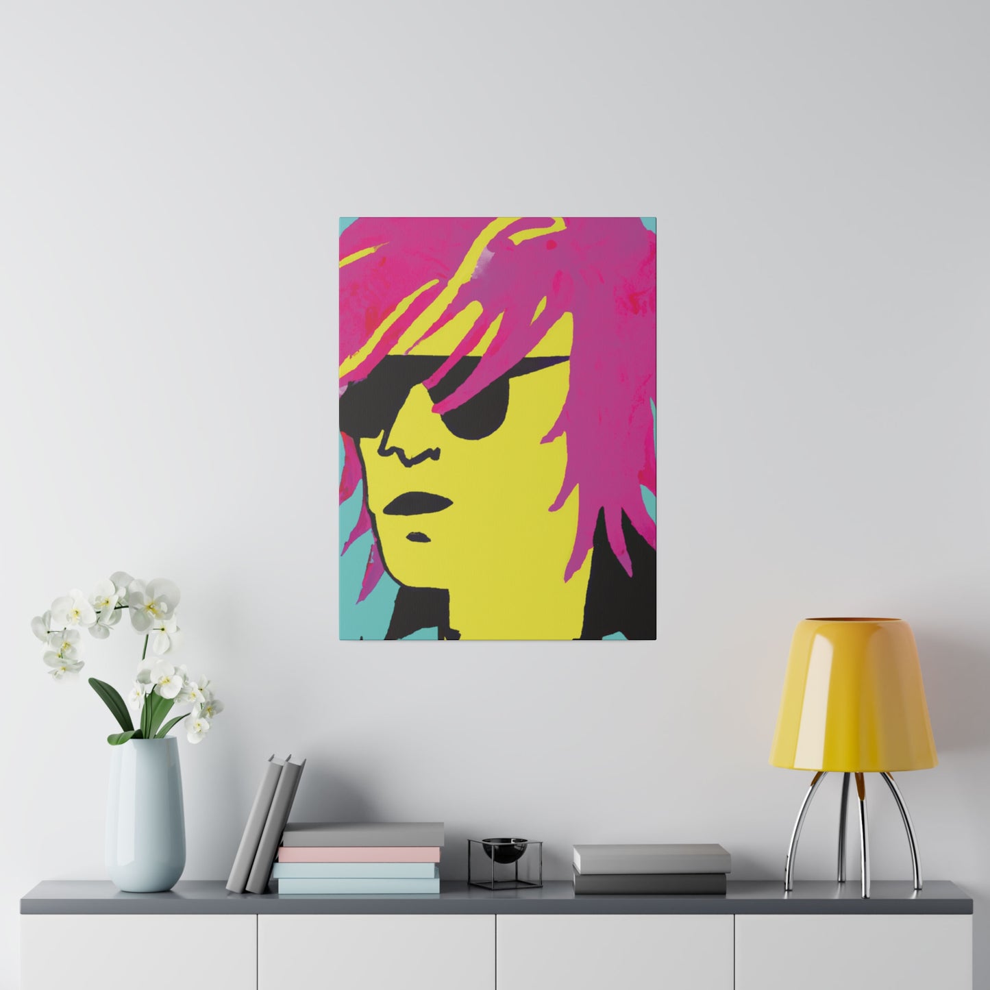 7462L - Rockstar Painting Print | Face | Abstract | Poster | Home Decor | Wall Art | Music Art | Canvas