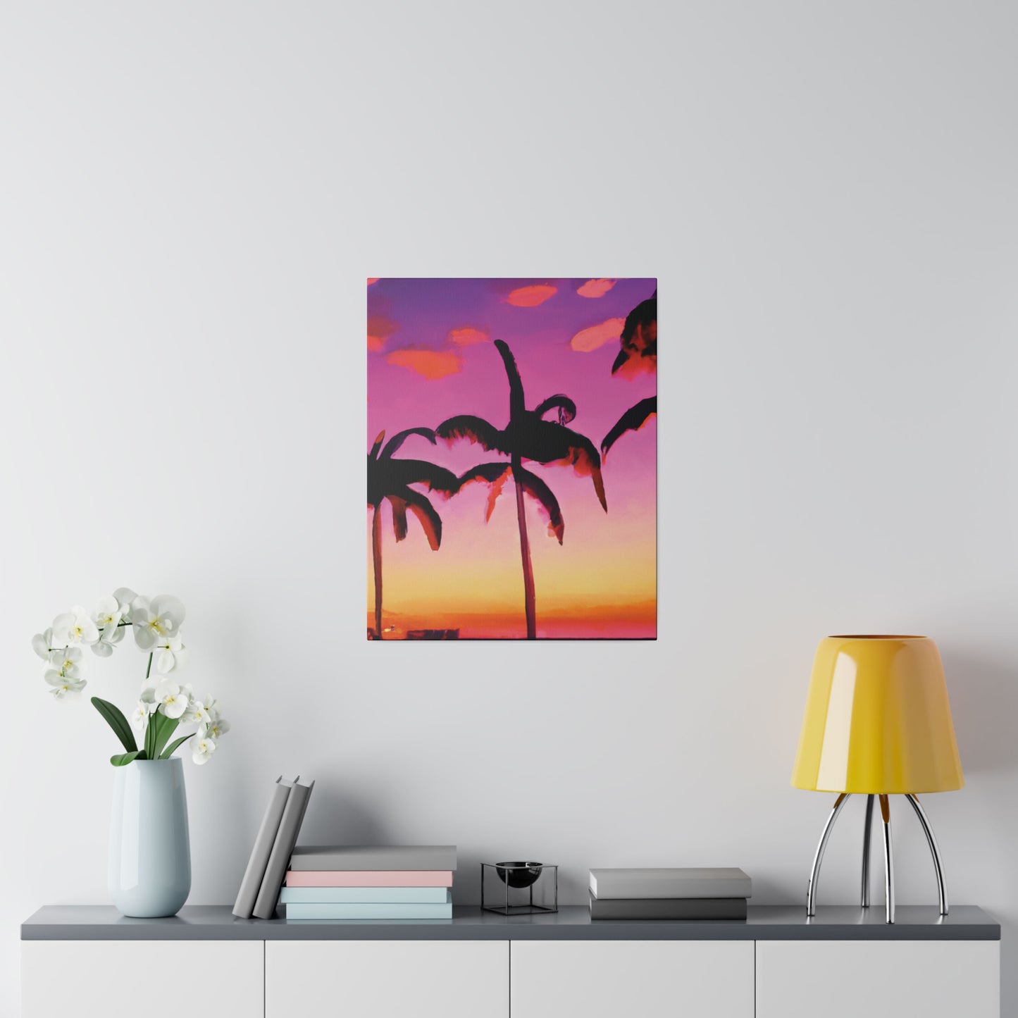 5426A - Miami Beach Sunset Painting Print | Miami | Beach | Sunset | Poster | Home Decor | Wall Art | Canvas