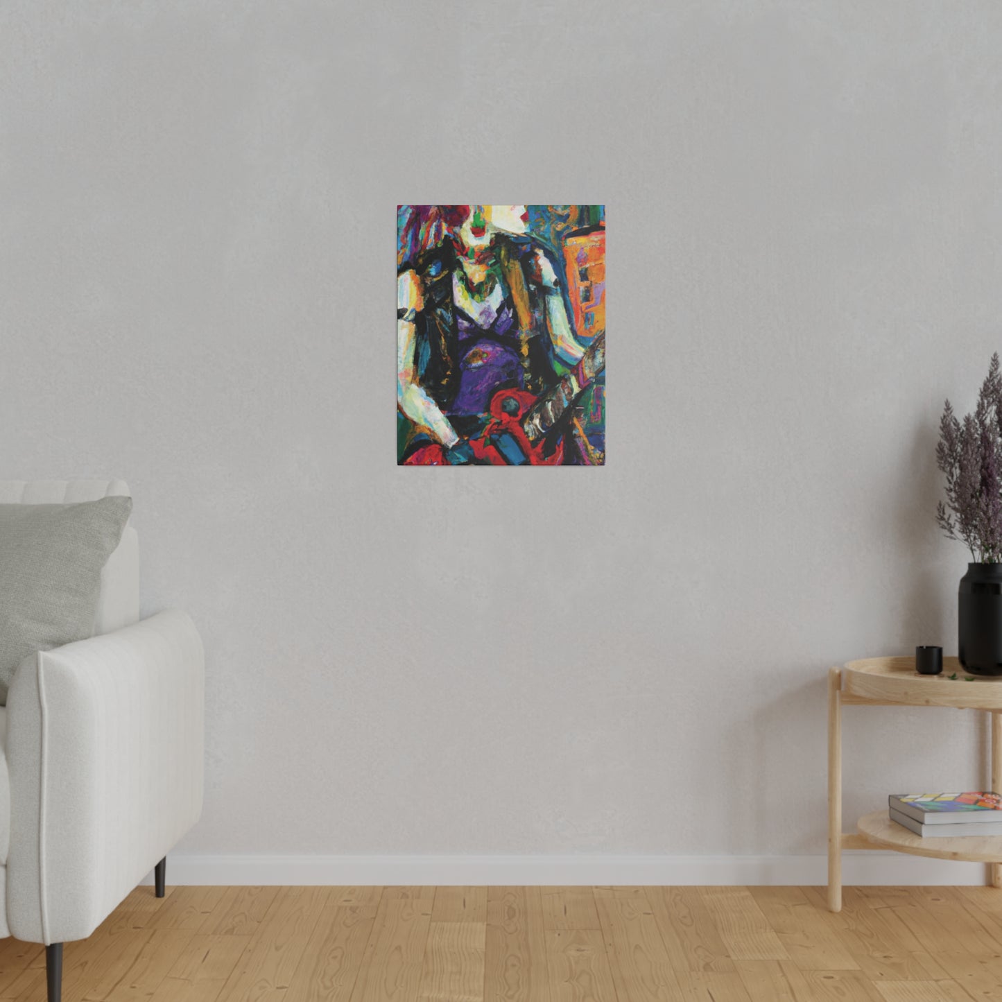 6874R - Rockstar Oil Painting Style Print | Poster | Home Decor | Wall Art | Music Art | Canvas