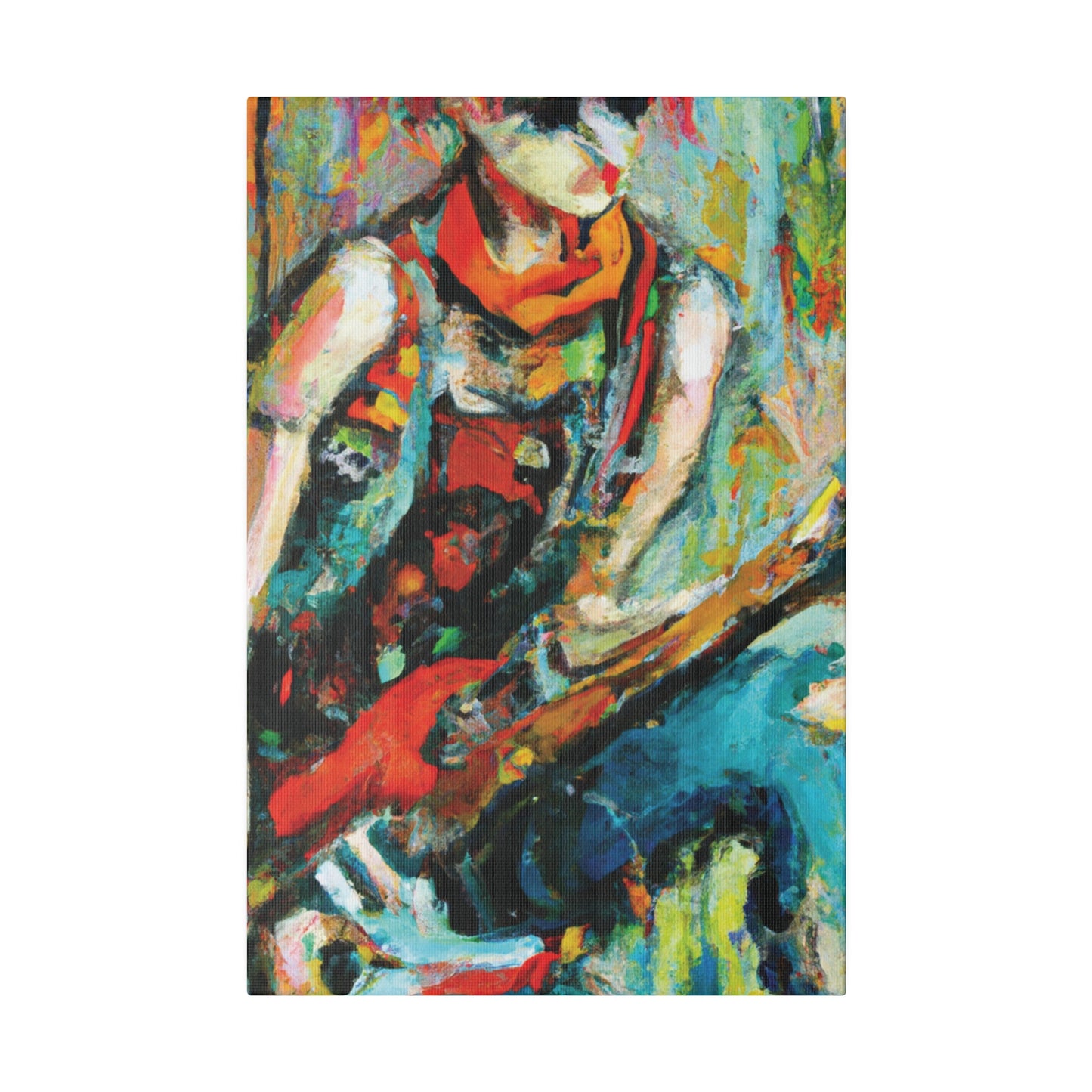 7494M - Rockstar Oil Painting Style Print | Poster | Home Decor | Wall Art | Music Art | Canvas