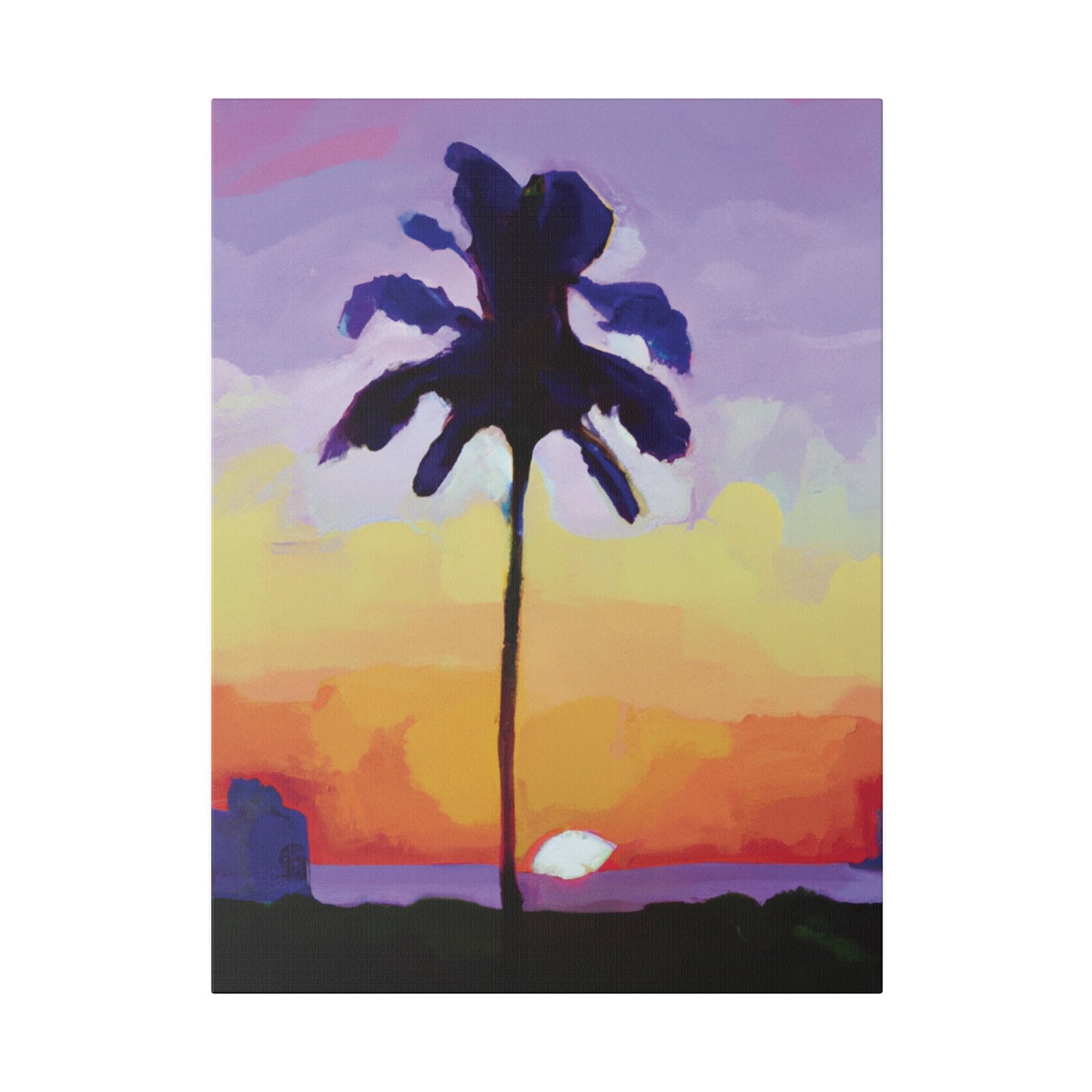 8495G - Miami Beach Sunset Painting Print | Miami | Beach | Sunset | Poster | Home Decor | Wall Art | Canvas