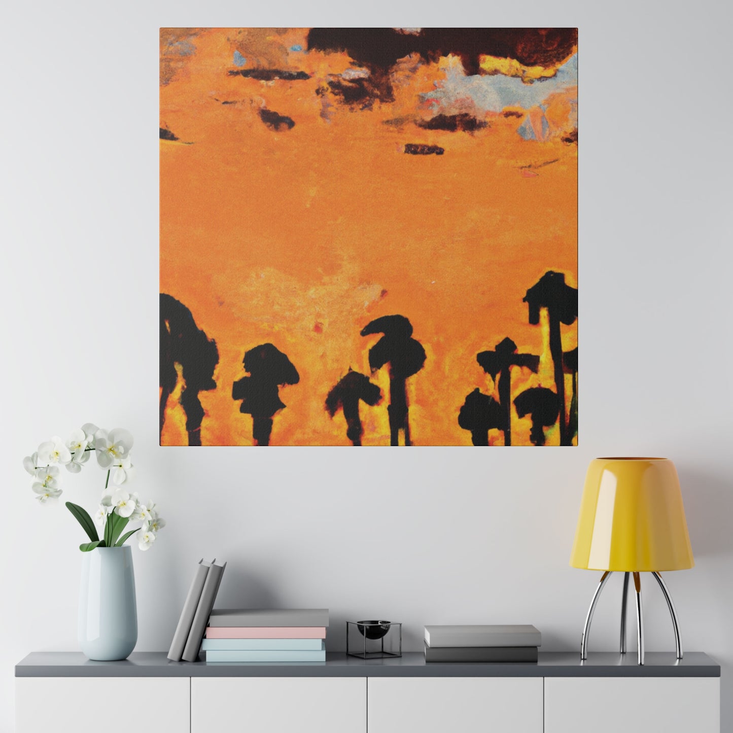 3231S - Miami Beach Sunset Painting Print | Miami | Beach | Sunset | Poster | Home Decor | Wall Art | Canvas