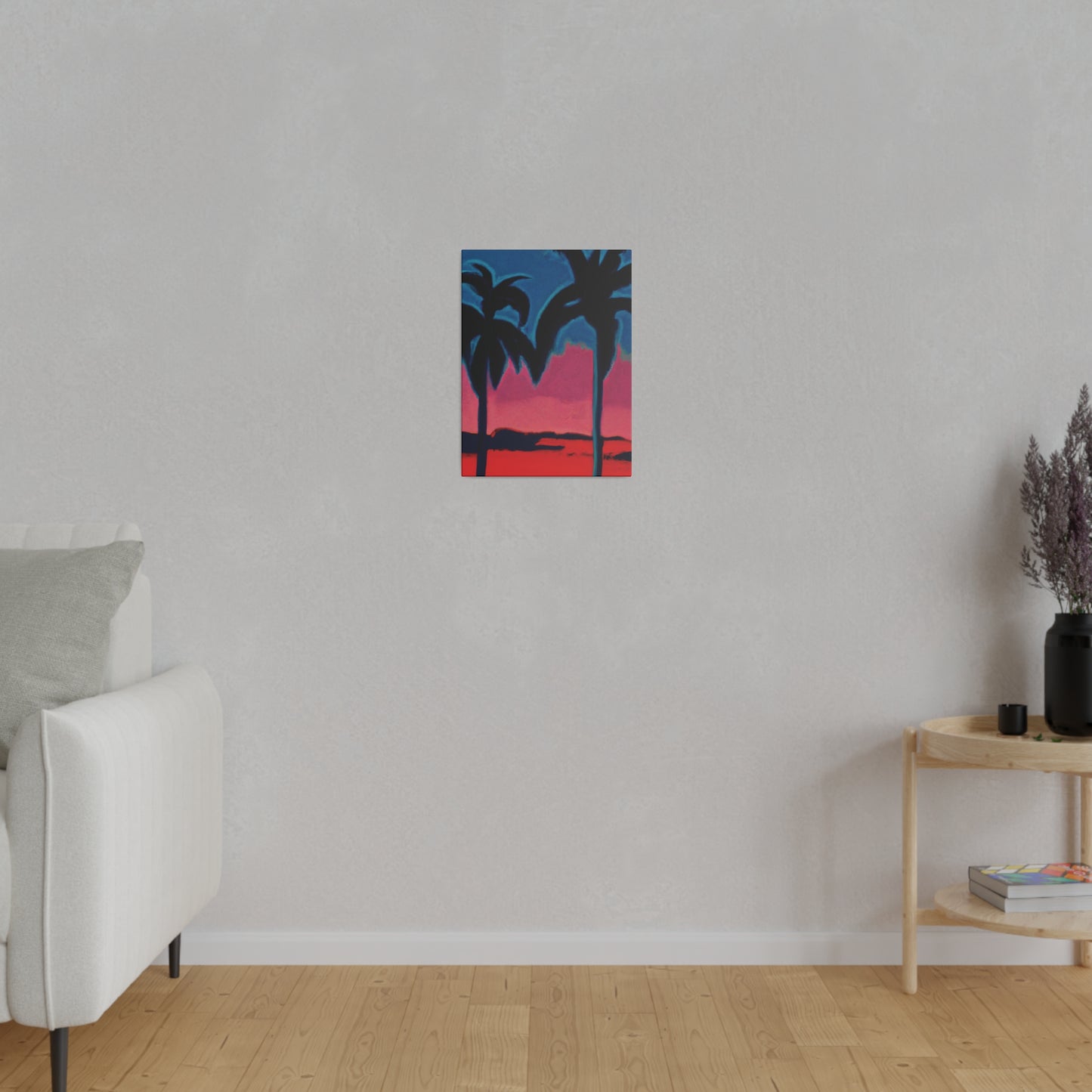 2545B - Miami Beach Sunset Painting Print | Miami | Beach | Sunset | Poster | Home Decor | Wall Art | Canvas