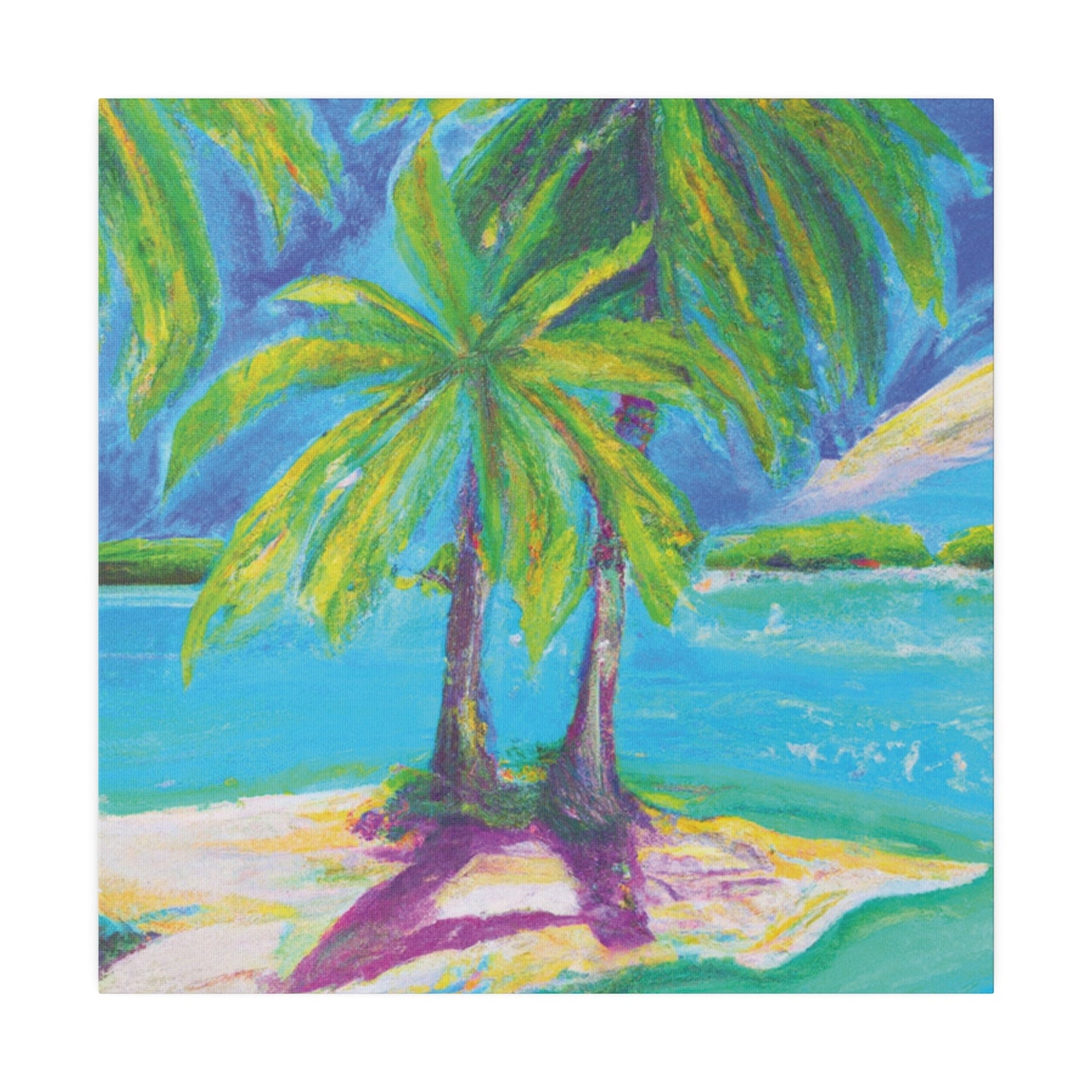 6632P - Bahamas Ocean Painting Print | Bahamas | Ocean | Beach | Poster | Home Decor | Wall Art | Canvas