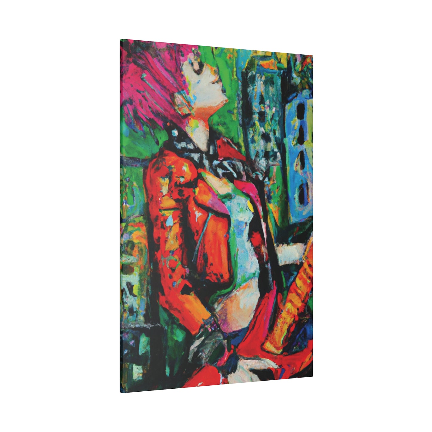 8573P - Rockstar Oil Painting Style Print | Poster | Home Decor | Wall Art | Music Art | Canvas