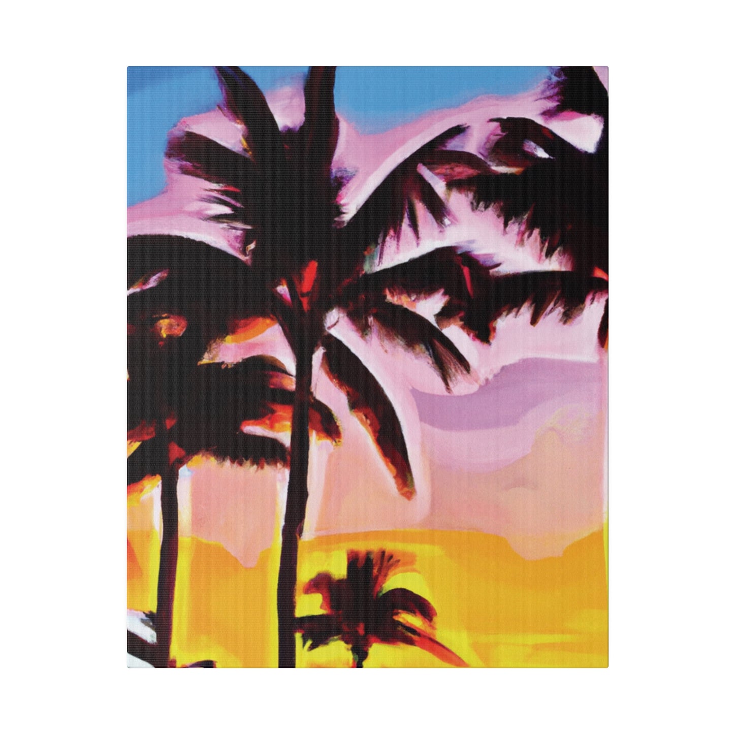 742X - Miami Beach Sunset Painting Print | Miami | Beach | Sunset | Poster | Home Decor | Wall Art | Canvas