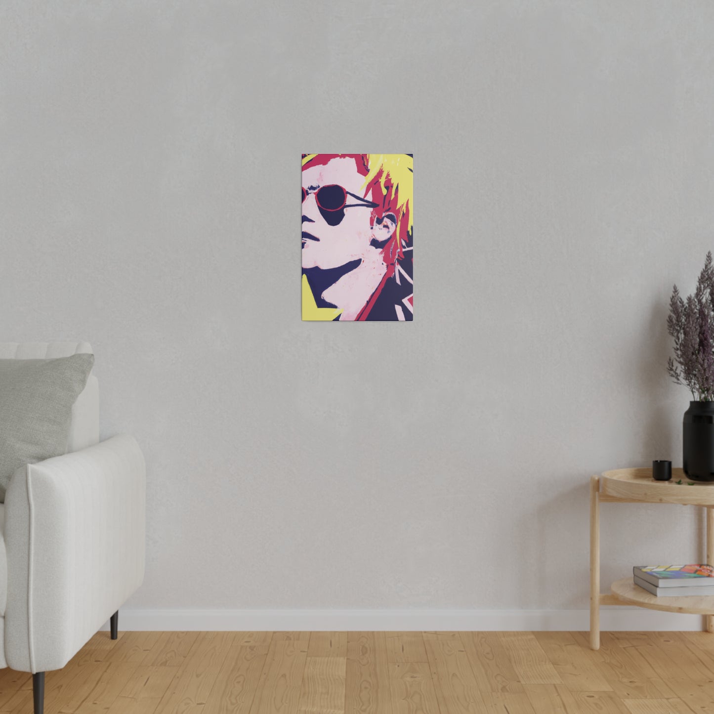 3173K - Rockstar Painting Print | Face | Abstract | Poster | Home Decor | Wall Art | Music Art | Canvas