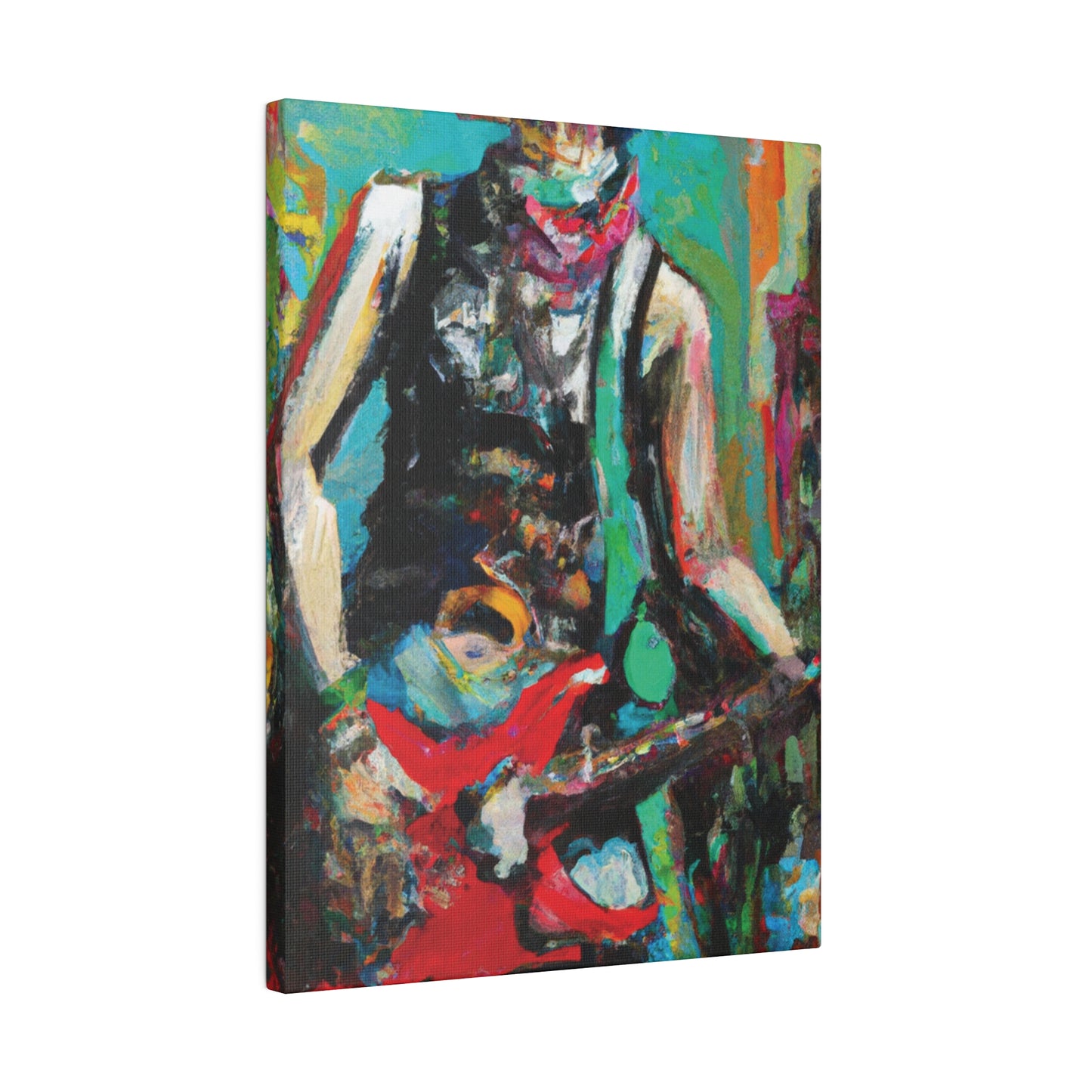 9287Z - Rockstar Oil Painting Style Print | Poster | Home Decor | Wall Art | Music Art | Canvas