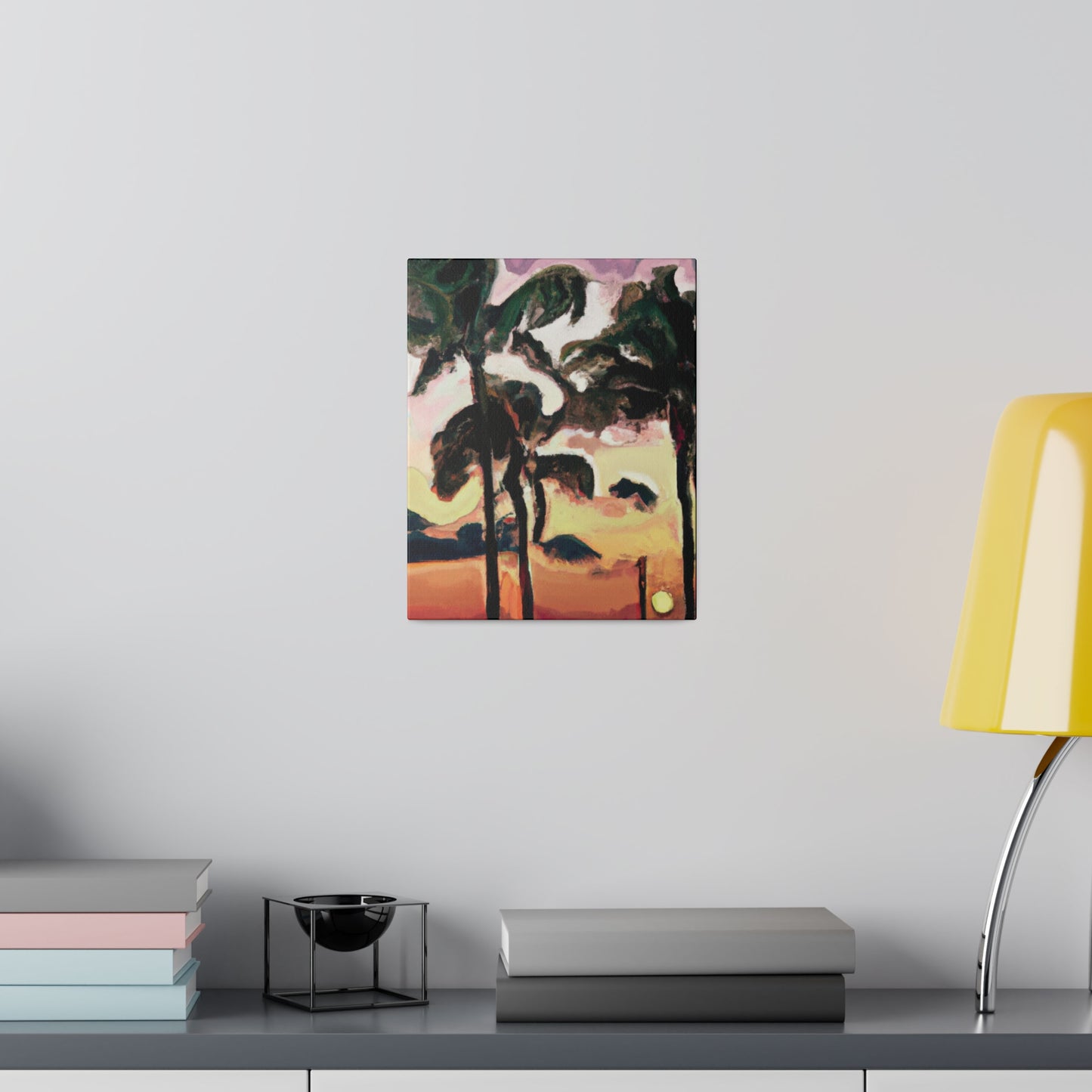 8274F - Miami Beach Sunset Painting Print | Miami | Beach | Sunset | Poster | Home Decor | Wall Art | Canvas