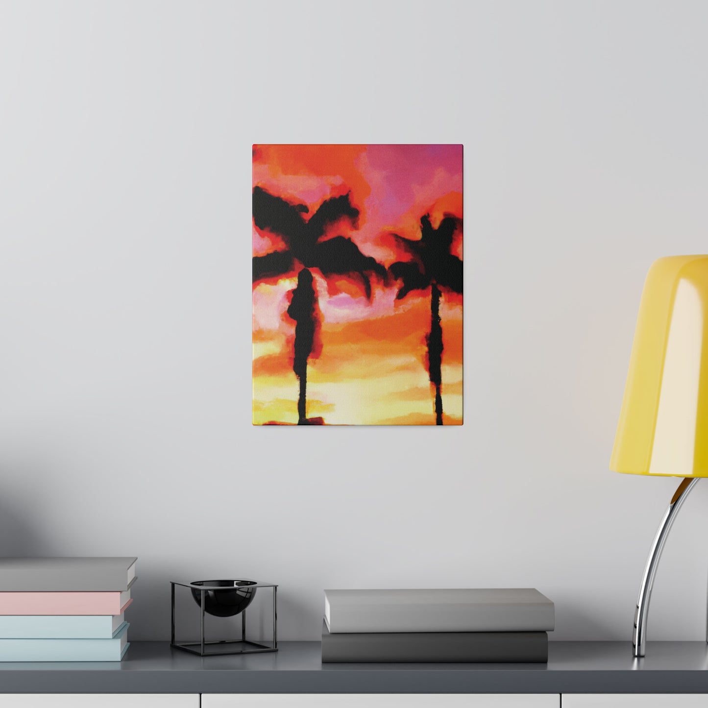 1413Q - Miami Beach Sunset Painting Print | Miami | Beach | Sunset | Poster | Home Decor | Wall Art | Canvas