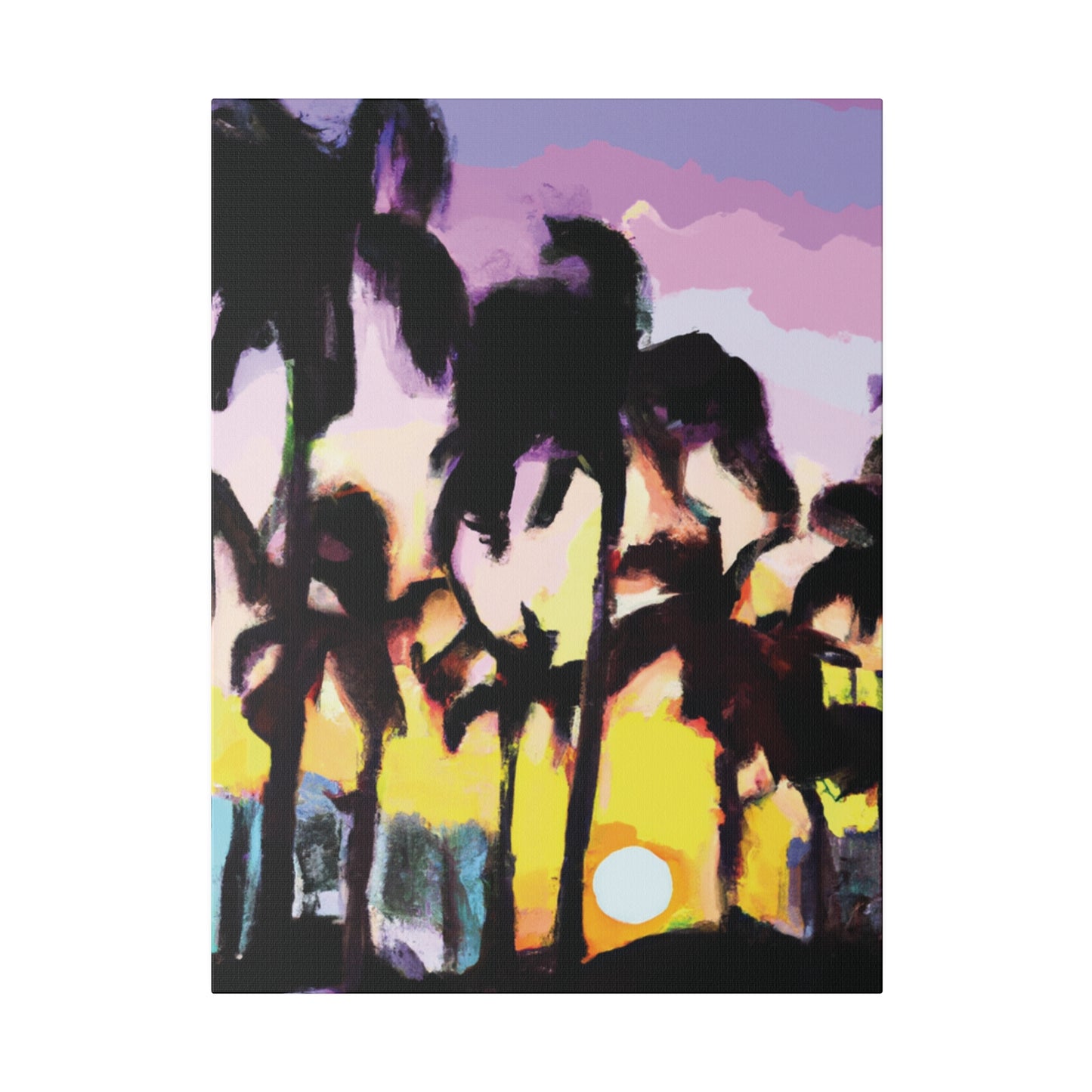 5231Y - Miami Beach Sunset Painting Print | Miami | Beach | Sunset | Poster | Home Decor | Wall Art | Canvas