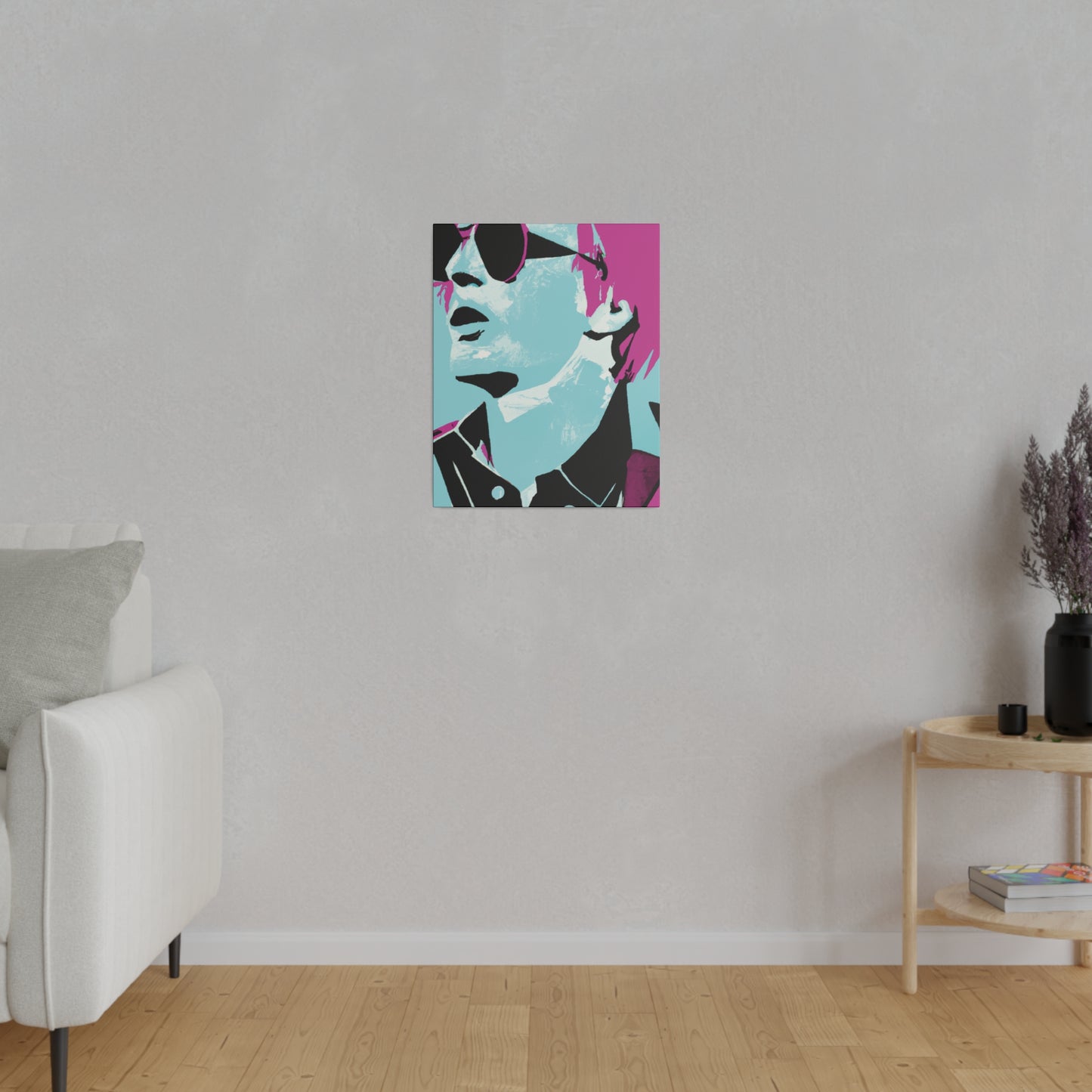 2741A - Rockstar Painting Print | Face | Abstract | Poster | Home Decor | Wall Art | Music Art | Canvas