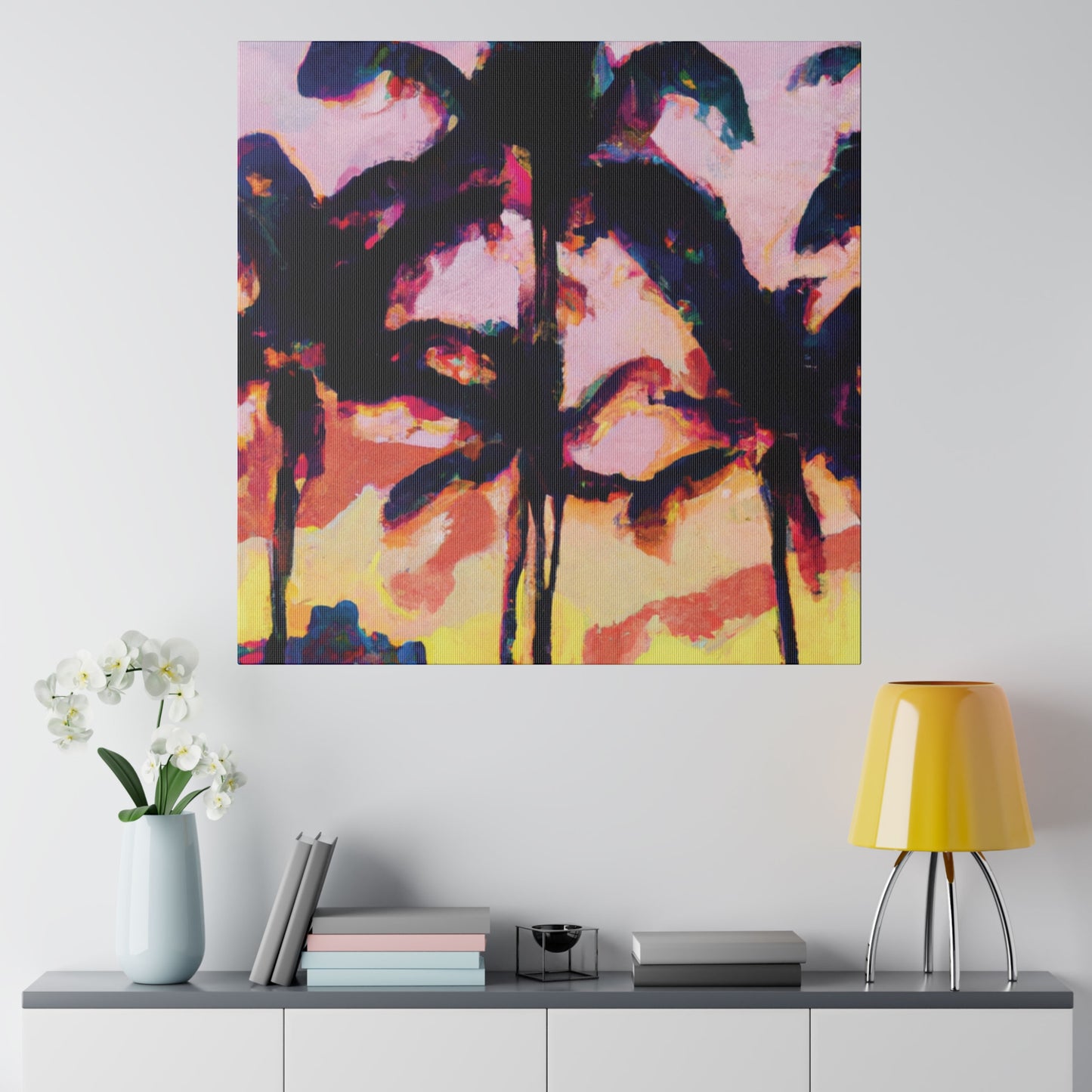 3398S - Miami Beach Sunset Painting Print | Miami | Beach | Sunset | Poster | Home Decor | Wall Art | Canvas