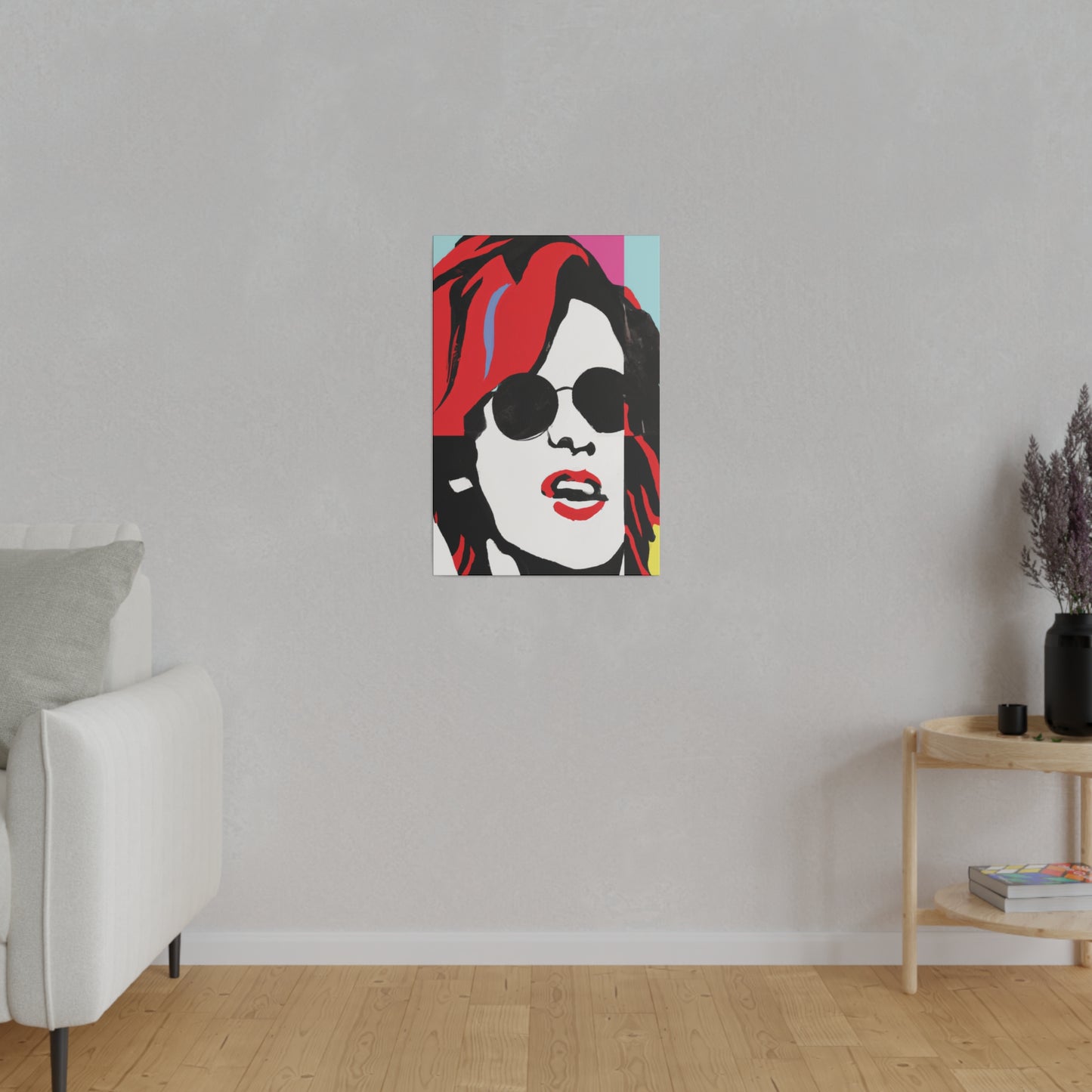 6744T - Rockstar Painting Print | Face | Abstract | Poster | Home Decor | Wall Art | Music Art | Canvas