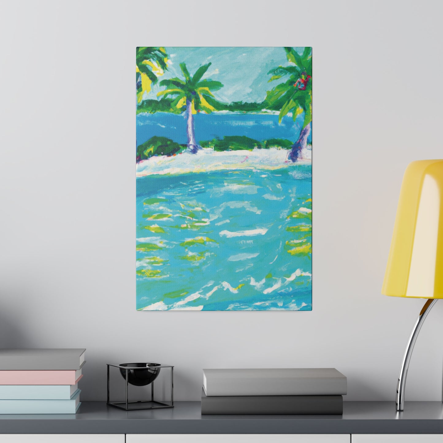 9256K - Bahamas Ocean Painting Print | Bahamas | Ocean | Beach | Poster | Home Decor | Wall Art | Canvas