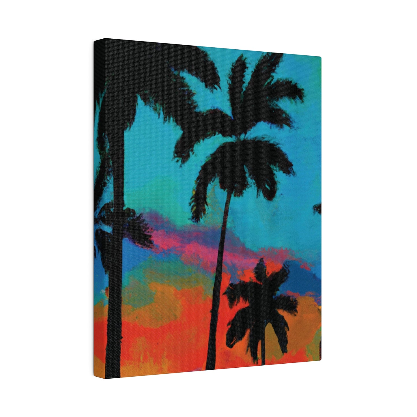 2838A - Miami Beach Sunset Painting Print | Miami | Beach | Sunset | Poster | Home Decor | Wall Art | Canvas