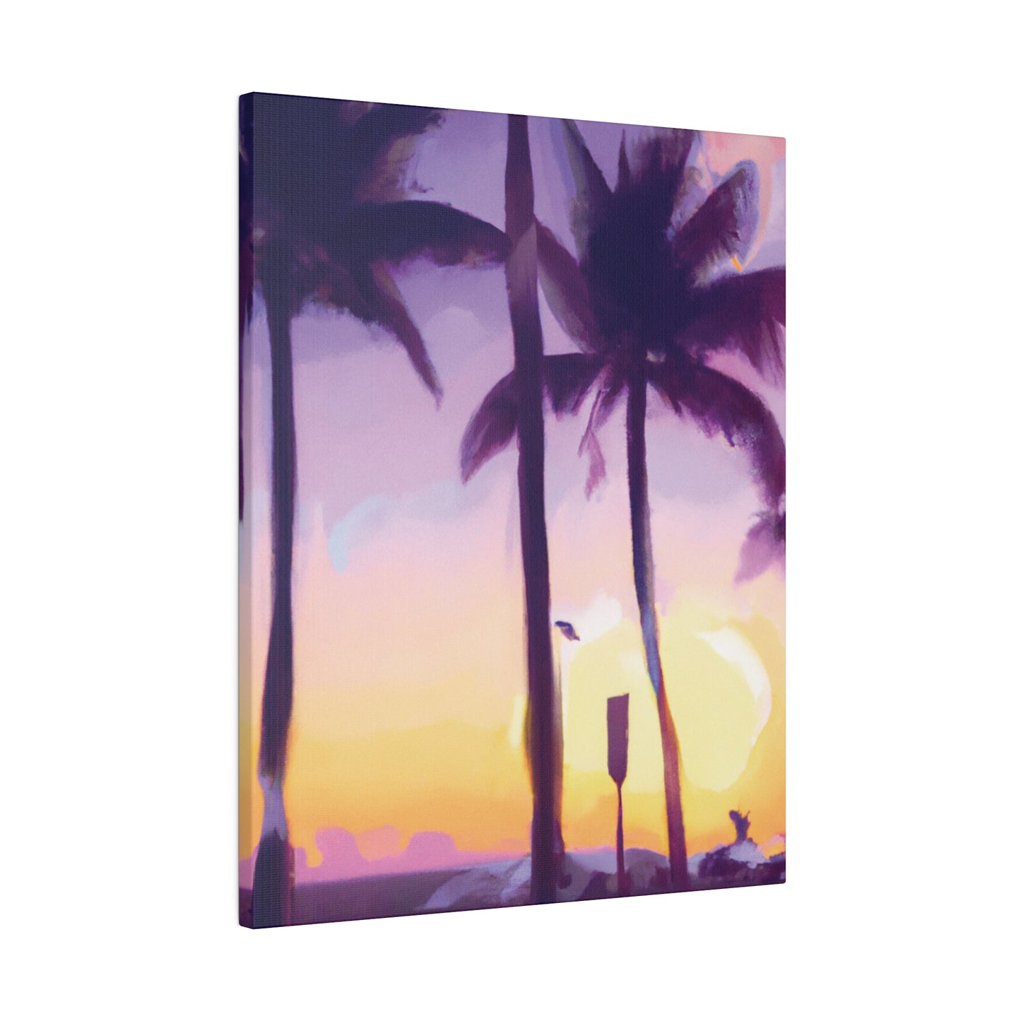 6137G - Miami Beach Sunset Painting Print | Miami | Beach | Sunset | Poster | Home Decor | Wall Art | Canvas