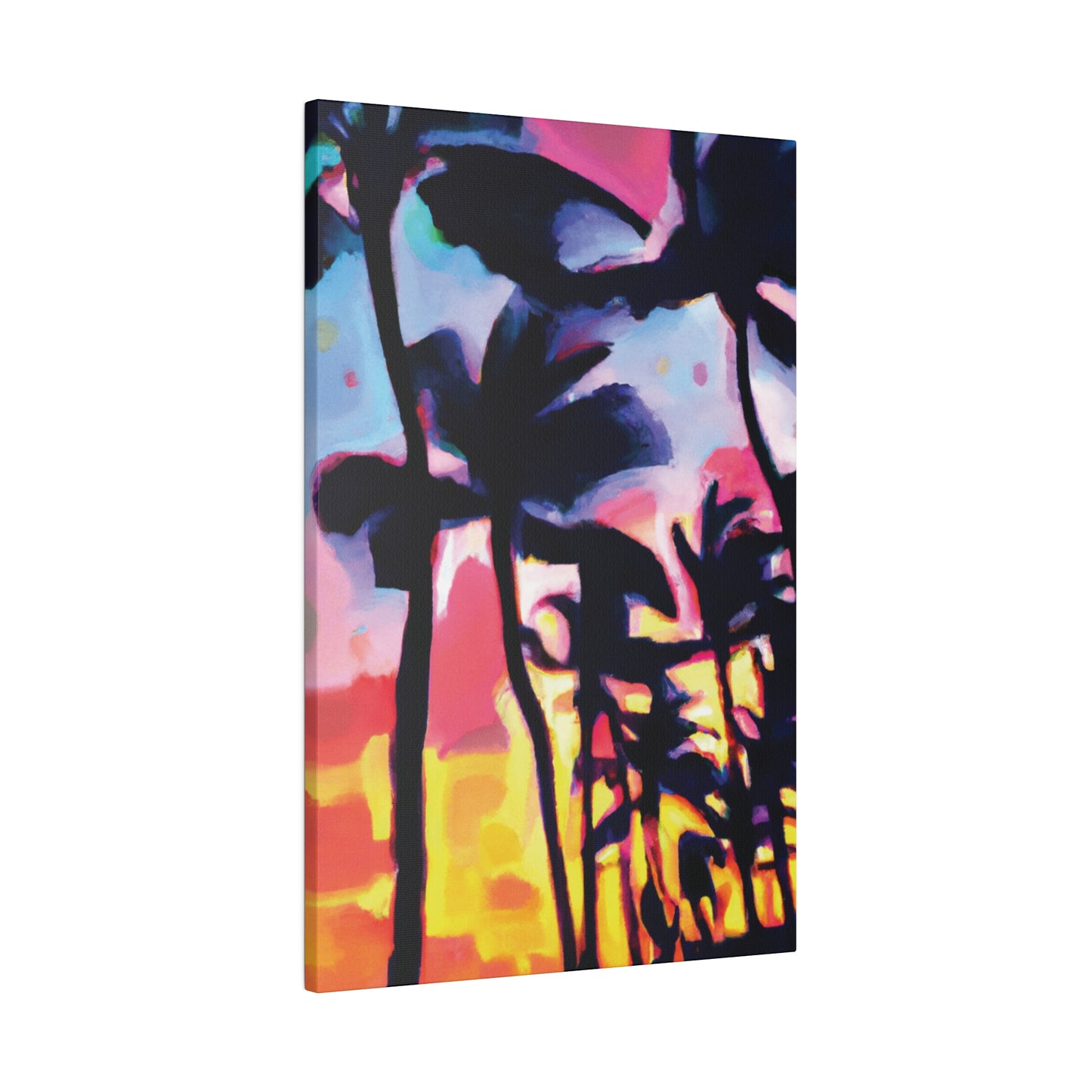 2637V - Miami Beach Sunset Painting Print | Miami | Beach | Sunset | Poster | Home Decor | Wall Art | Canvas