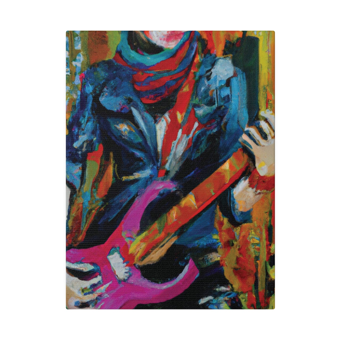 6226G - Rockstar Oil Painting Style Print | Poster | Home Decor | Wall Art | Music Art | Canvas