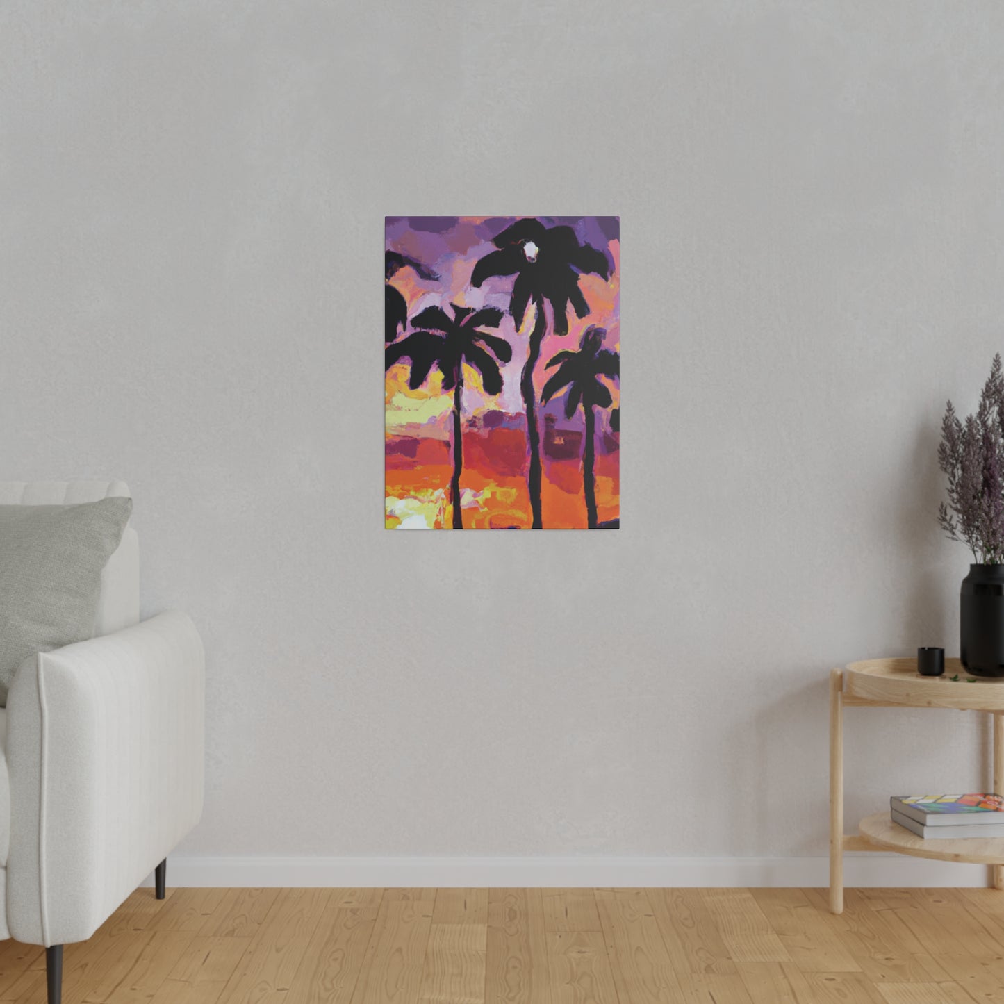 7449F - Miami Beach Sunset Painting Print | Miami | Beach | Sunset | Poster | Home Decor | Wall Art | Canvas