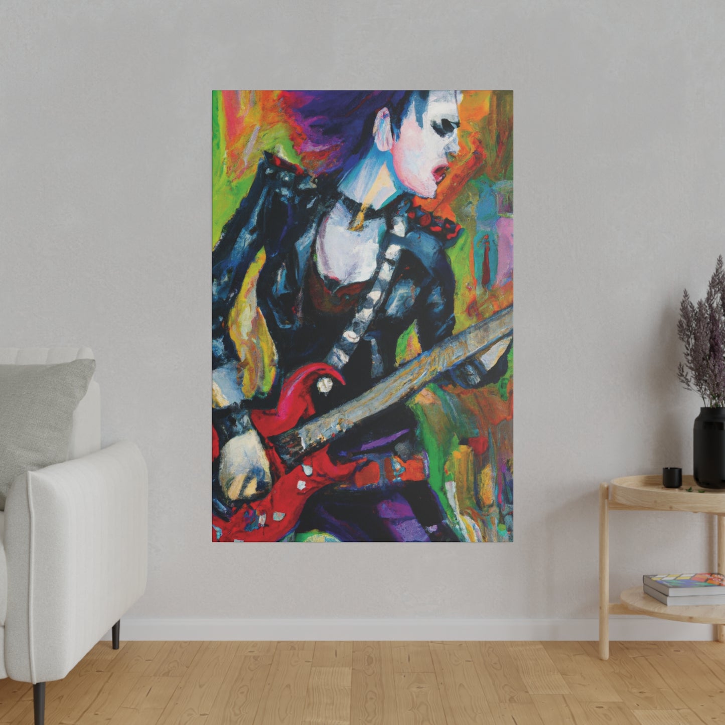 3315A - Rockstar Oil Painting Style Print | Poster | Home Decor | Wall Art | Music Art | Canvas