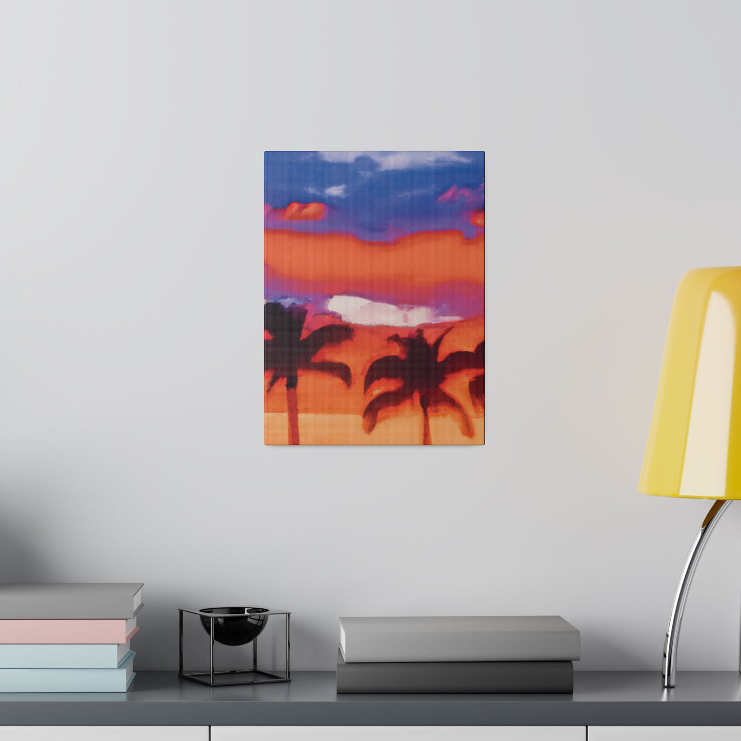 8546B - Miami Beach Sunset Painting Print | Miami | Beach | Sunset | Poster | Home Decor | Wall Art | Canvas