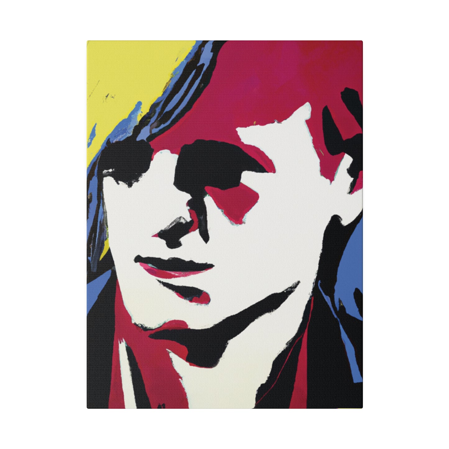 8246E - Rockstar Painting Print | Face | Abstract | Poster | Home Decor | Wall Art | Music Art | Canvas