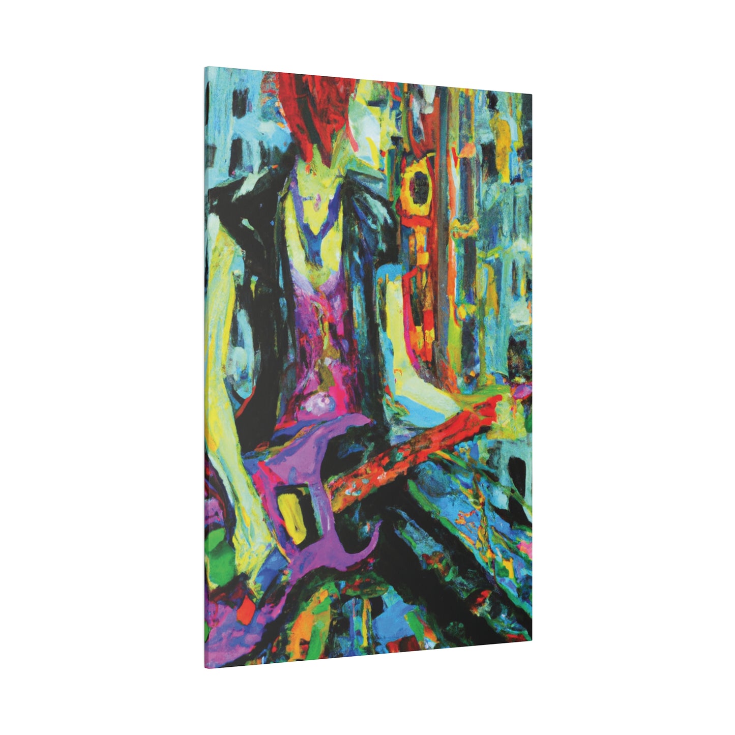 6863V - Rockstar Oil Painting Style Print | Poster | Home Decor | Wall Art | Music Art | Canvas