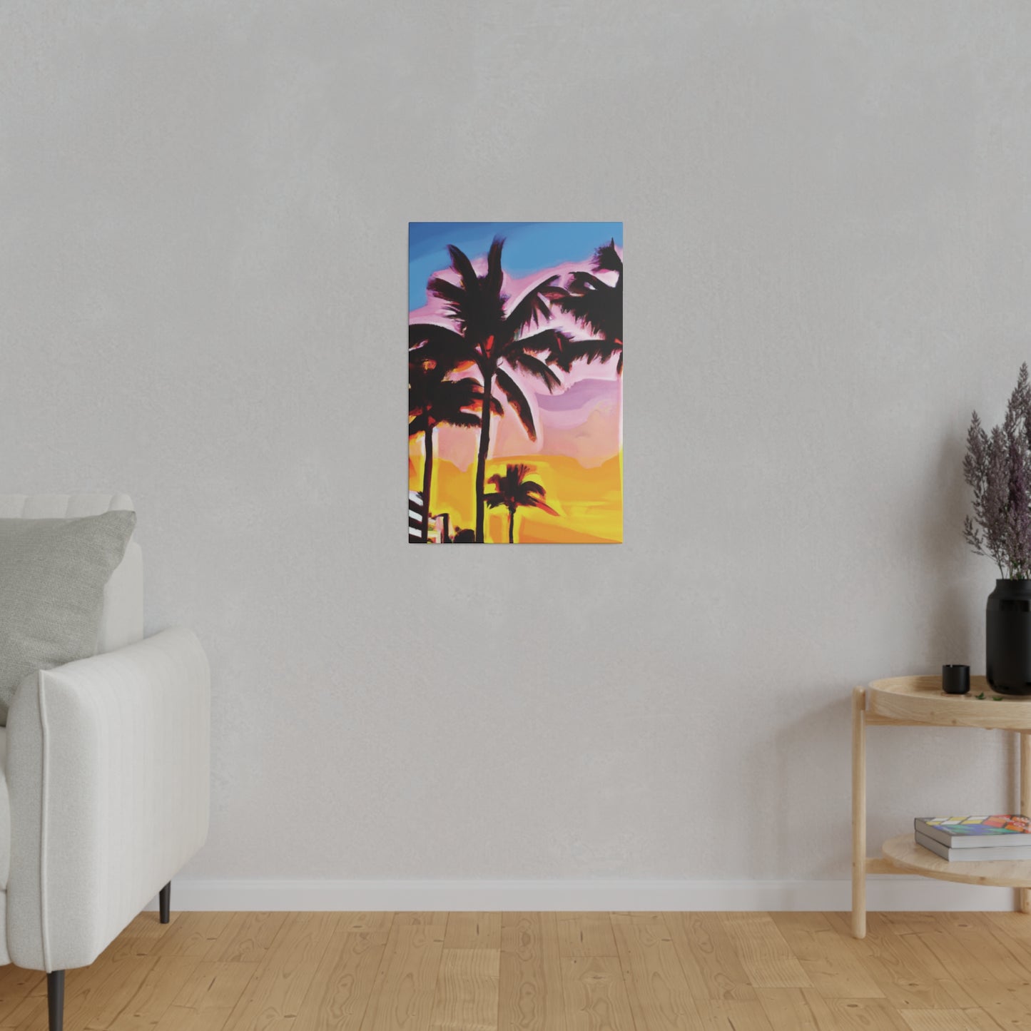 742X - Miami Beach Sunset Painting Print | Miami | Beach | Sunset | Poster | Home Decor | Wall Art | Canvas