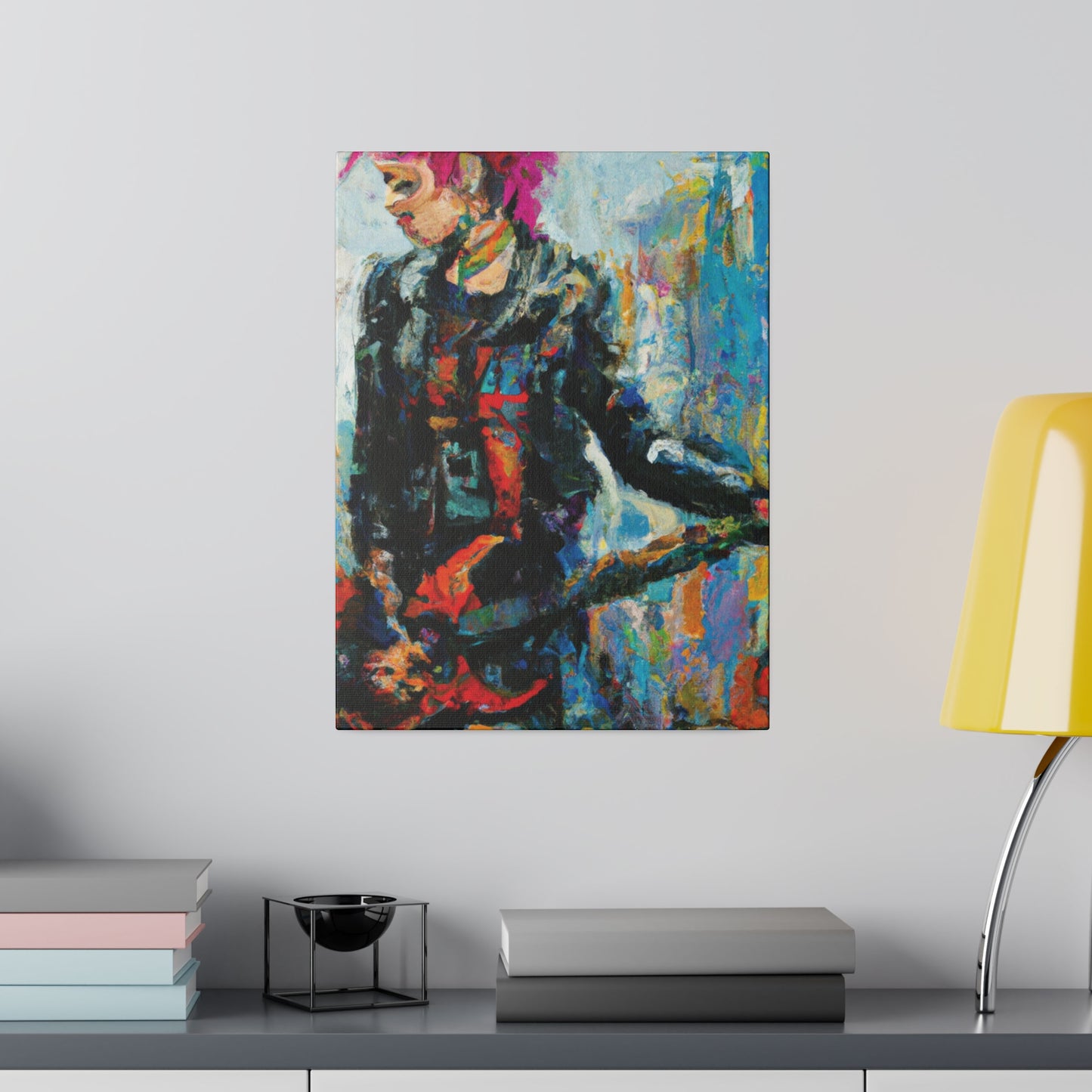 5258U - Rockstar Oil Painting Style Print | Poster | Home Decor | Wall Art | Music Art | Canvas