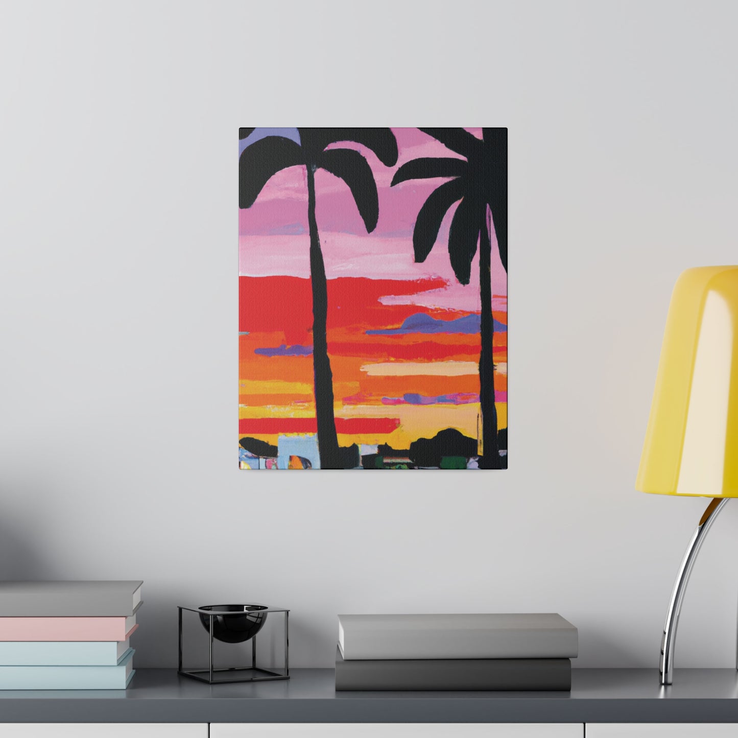 8284X - Miami Beach Sunset Painting Print | Miami | Beach | Sunset | Poster | Home Decor | Wall Art | Canvas