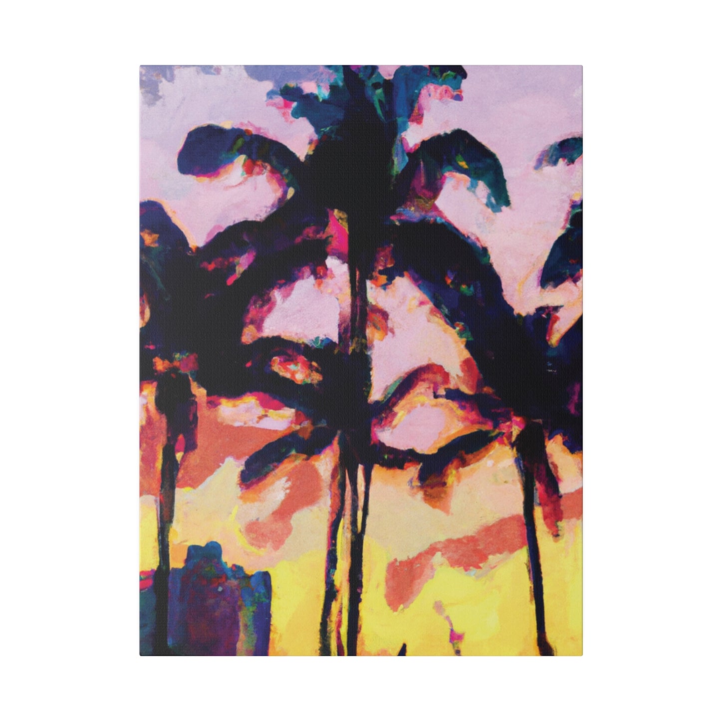 3398S - Miami Beach Sunset Painting Print | Miami | Beach | Sunset | Poster | Home Decor | Wall Art | Canvas