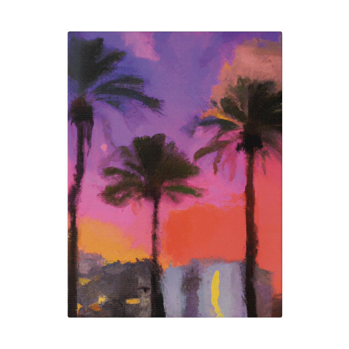 722V - Miami Beach Sunset Painting Print | Miami | Beach | Sunset | Poster | Home Decor | Wall Art | Canvas