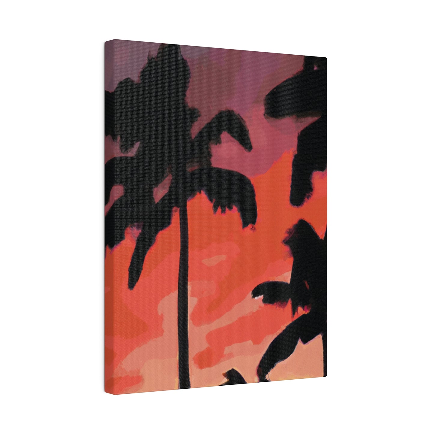 9324K - Miami Beach Sunset Painting Print | Miami | Beach | Sunset | Poster | Home Decor | Wall Art | Canvas