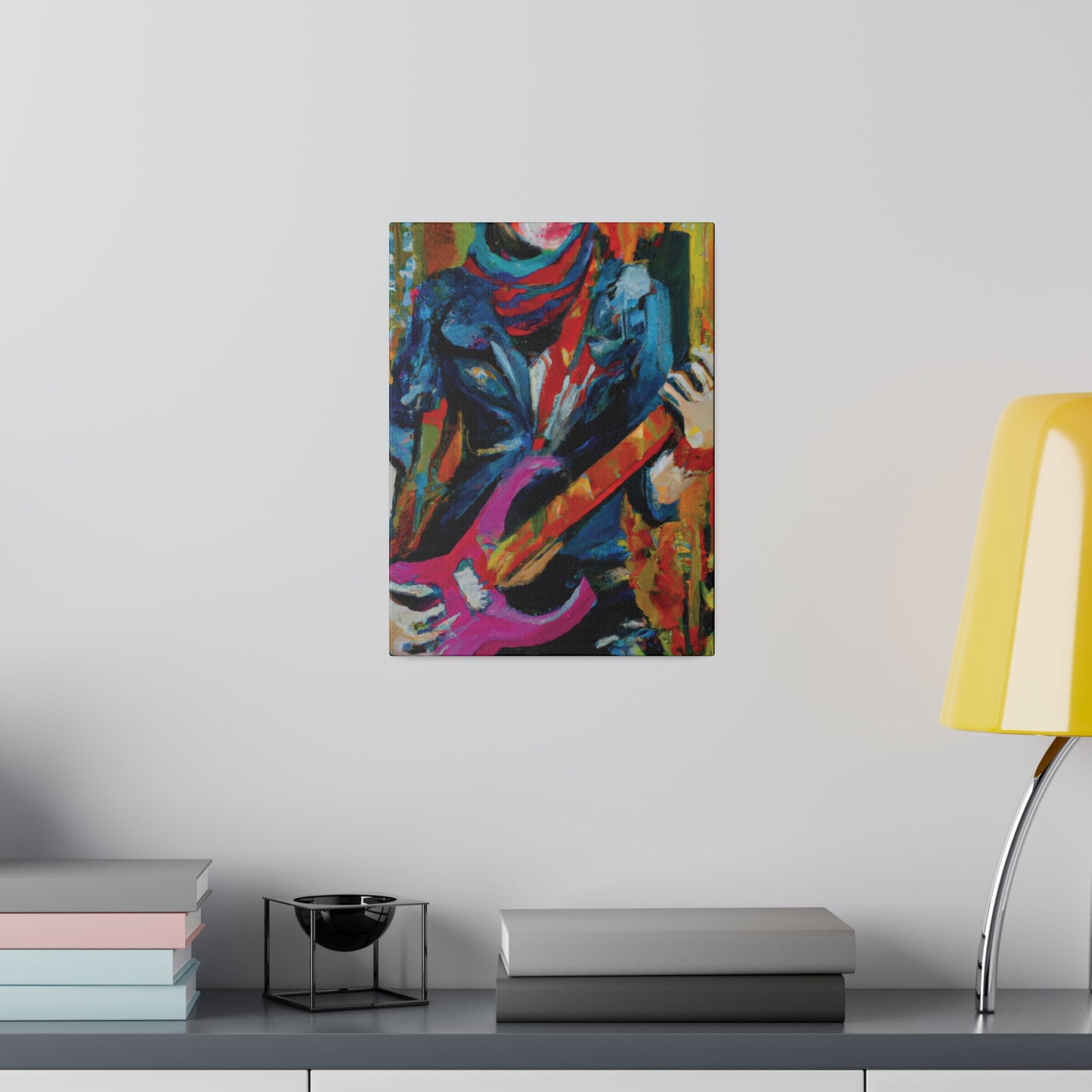 6226G - Rockstar Oil Painting Style Print | Poster | Home Decor | Wall Art | Music Art | Canvas