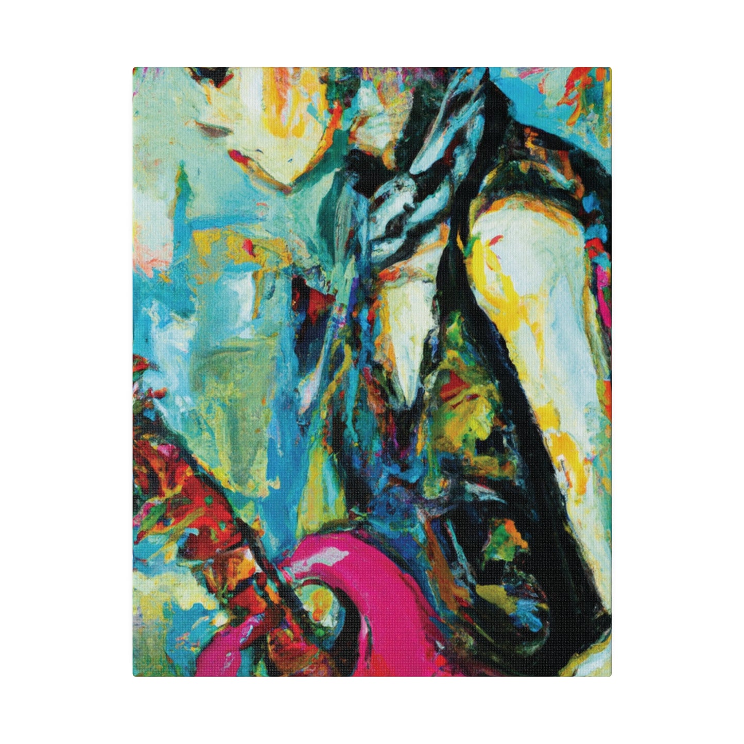 4727S - Rockstar Oil Painting Style Print | Poster | Home Decor | Wall Art | Music Art | Canvas