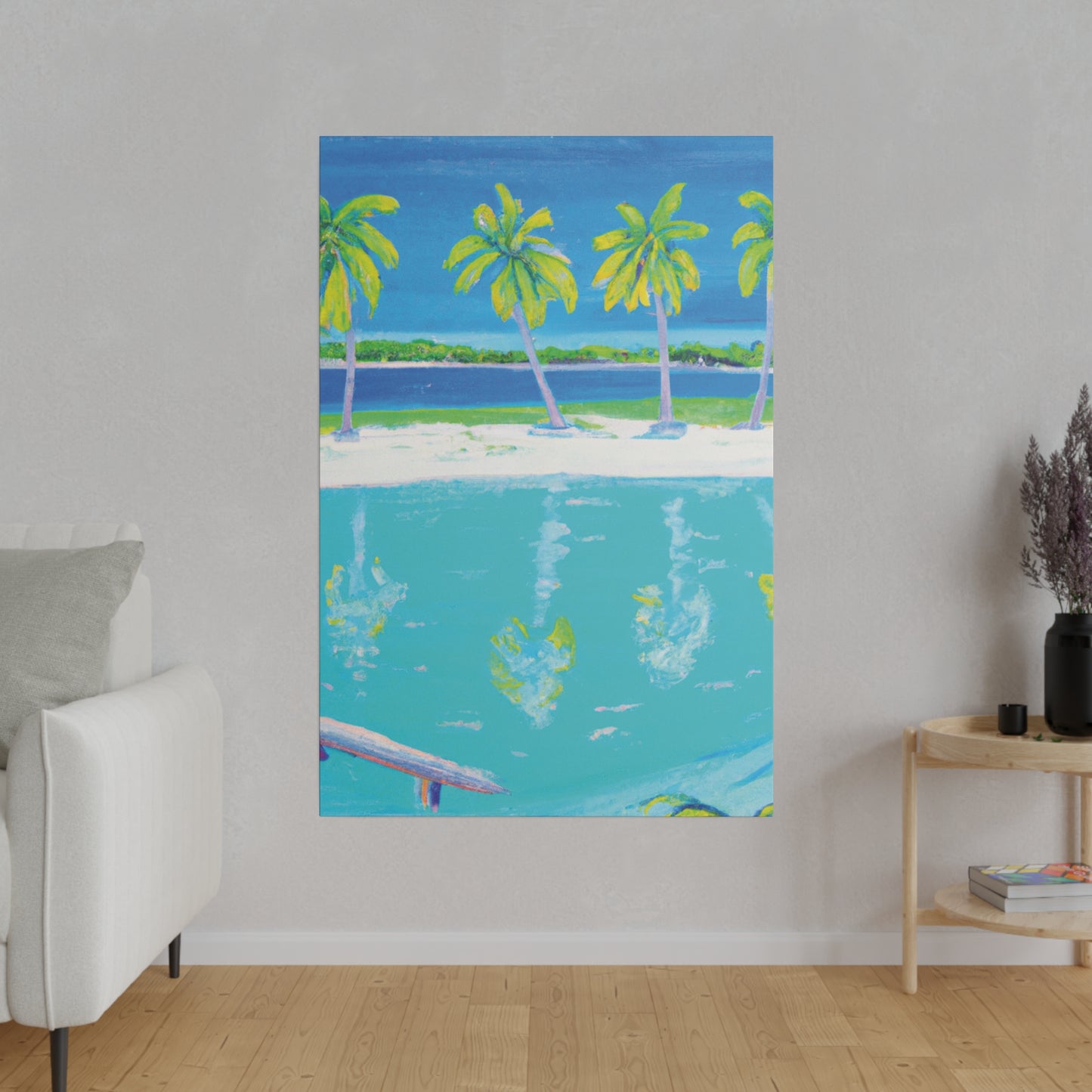 2196Z - Bahamas Ocean Painting Print | Bahamas | Ocean | Beach | Poster | Home Decor | Wall Art | Canvas