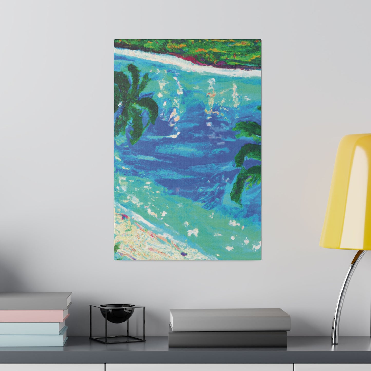 5495D - Bahamas Ocean Painting Print | Bahamas | Ocean | Beach | Poster | Home Decor | Wall Art | Canvas