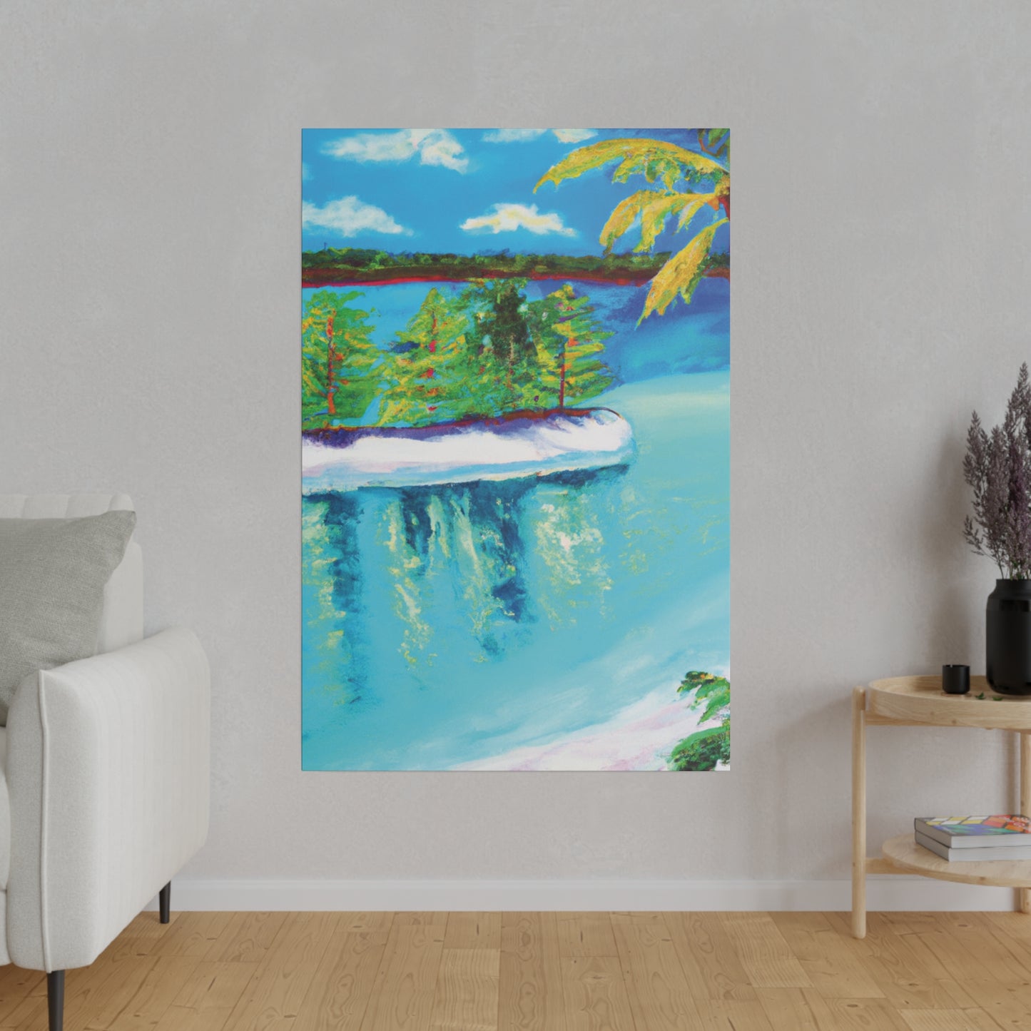 7186C - Bahamas Ocean Painting Print | Bahamas | Ocean | Beach | Poster | Home Decor | Wall Art | Canvas