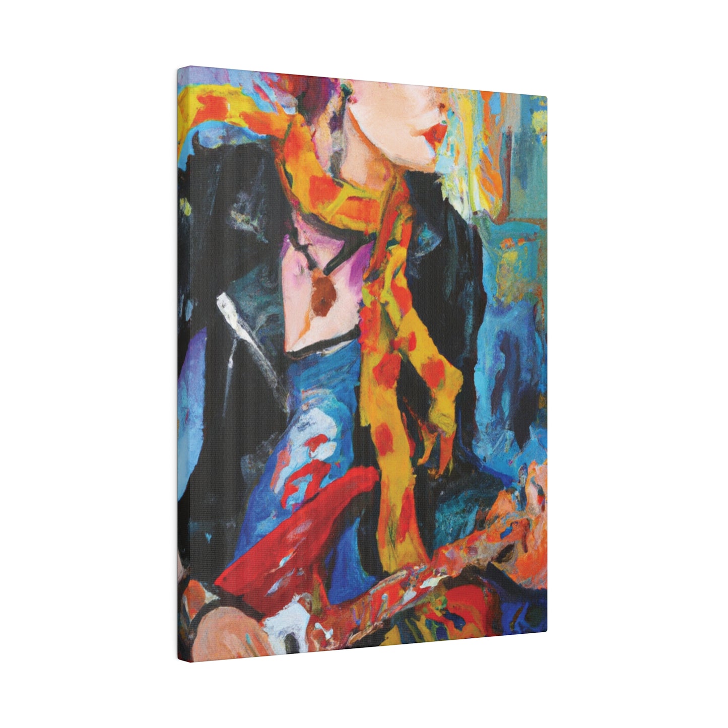 6234X - Rockstar Oil Painting Style Print | Poster | Home Decor | Wall Art | Music Art | Canvas