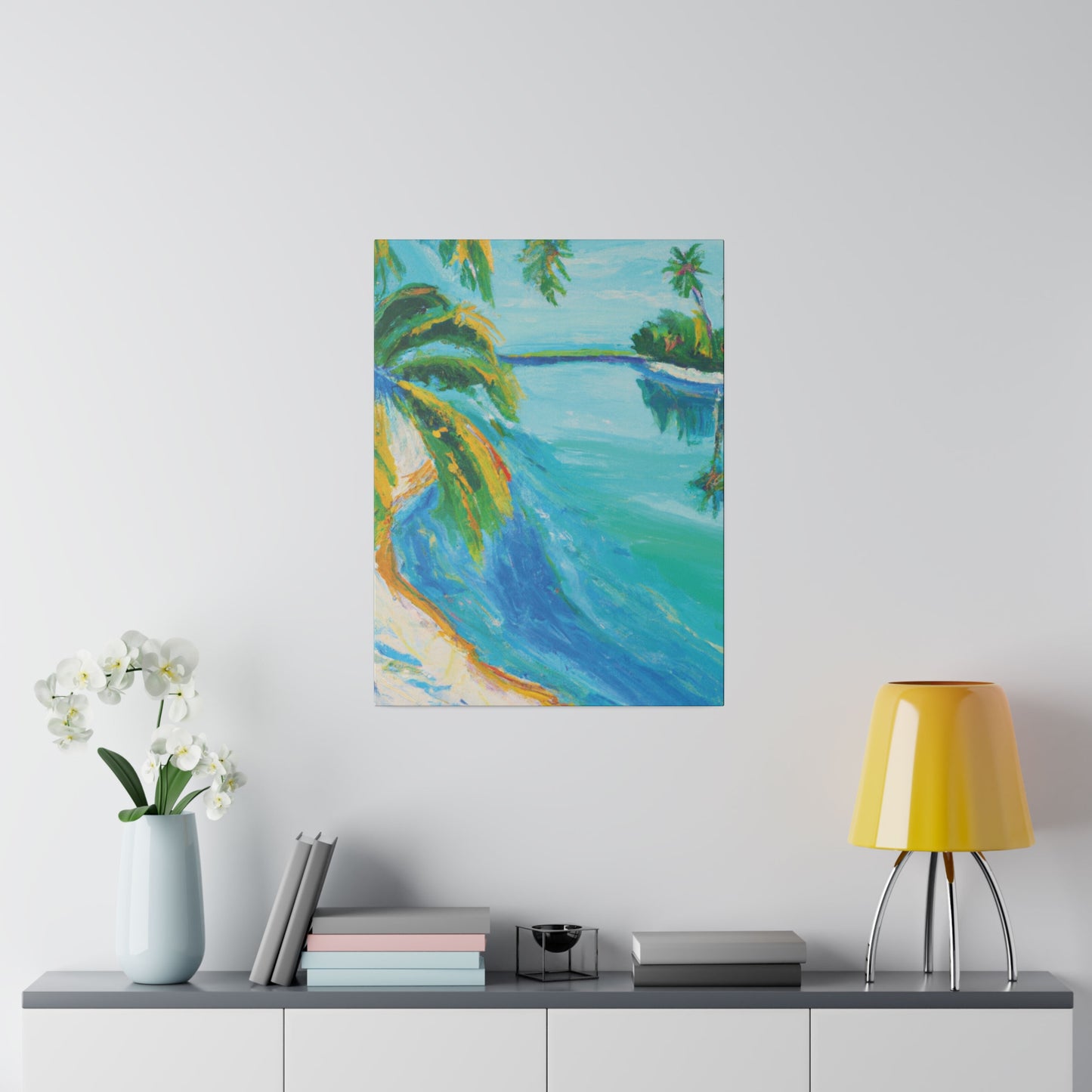 5339K - Bahamas Ocean Painting Print | Bahamas | Ocean | Beach | Poster | Home Decor | Wall Art | Canvas