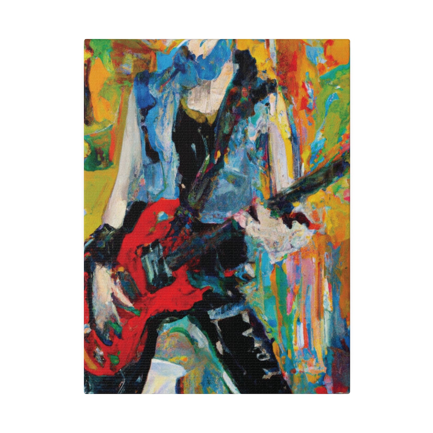 4721P - Rockstar Oil Painting Style Print | Poster | Home Decor | Wall Art | Music Art | Canvas