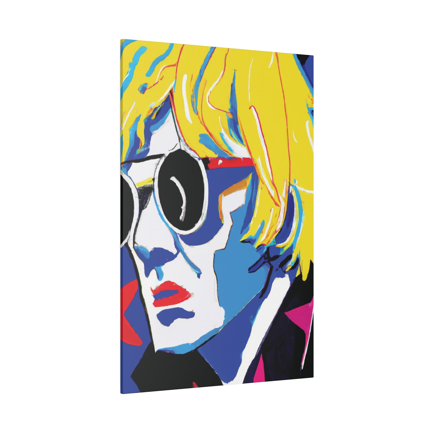 6259E - Rockstar Painting Print | Face | Abstract | Poster | Home Decor | Wall Art | Music Art | Canvas