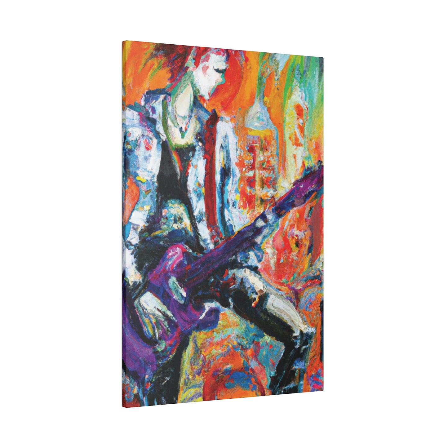 6891P - Rockstar Oil Painting Style Print | Poster | Home Decor | Wall Art | Music Art | Canvas