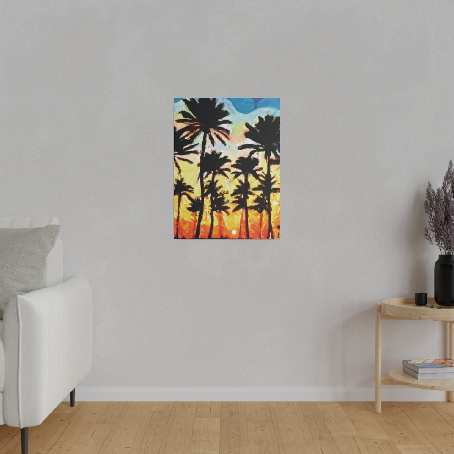 4555V - Miami Beach Sunset Painting Print | Miami | Beach | Sunset | Poster | Home Decor | Wall Art | Canvas