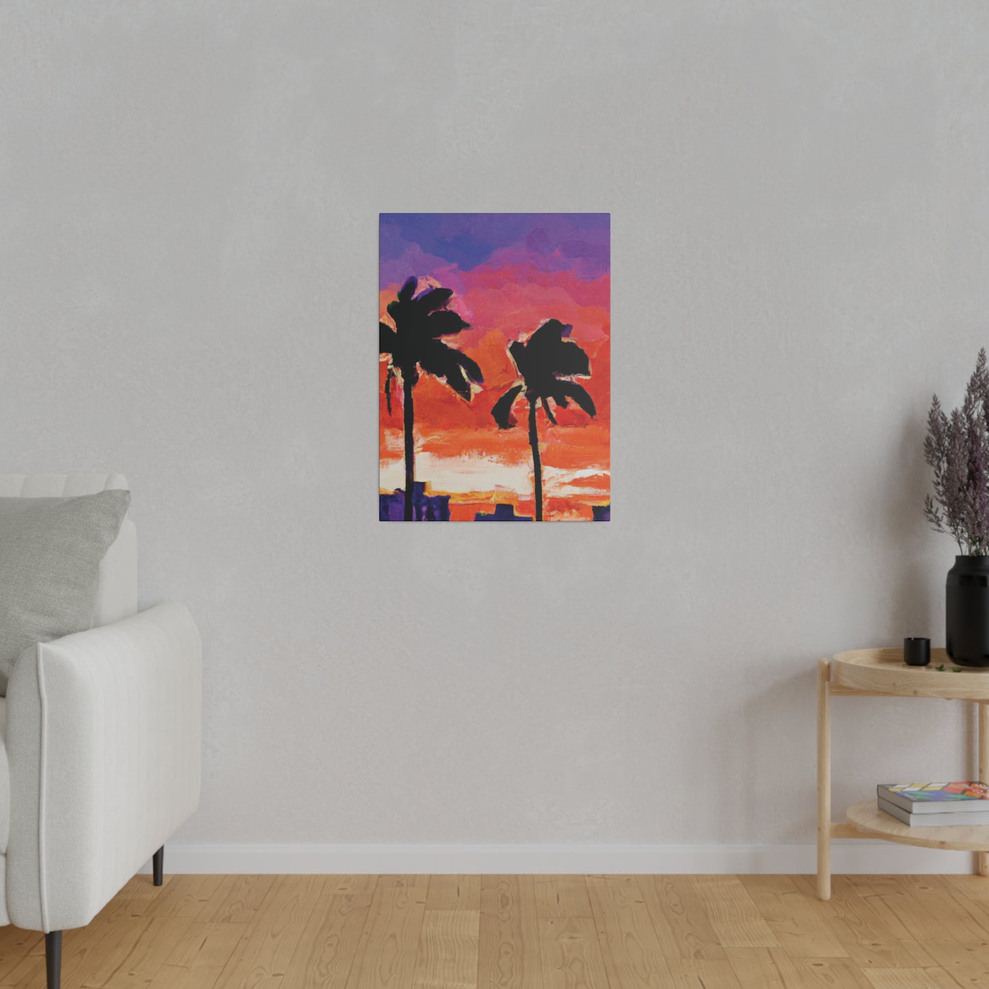 3243X - Miami Beach Sunset Painting Print | Miami | Beach | Sunset | Poster | Home Decor | Wall Art | Canvas