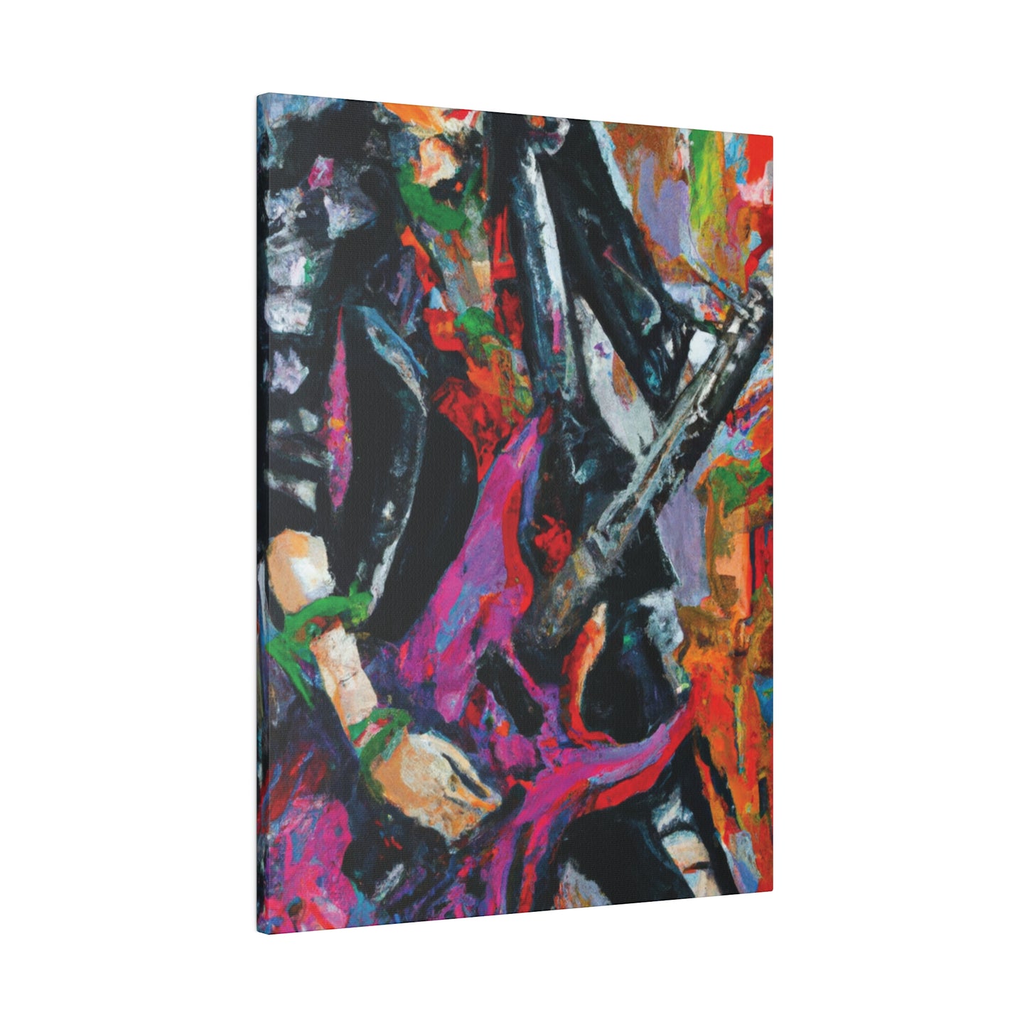 3622Z - Rockstar Oil Painting Style Print | Poster | Home Decor | Wall Art | Music Art | Canvas